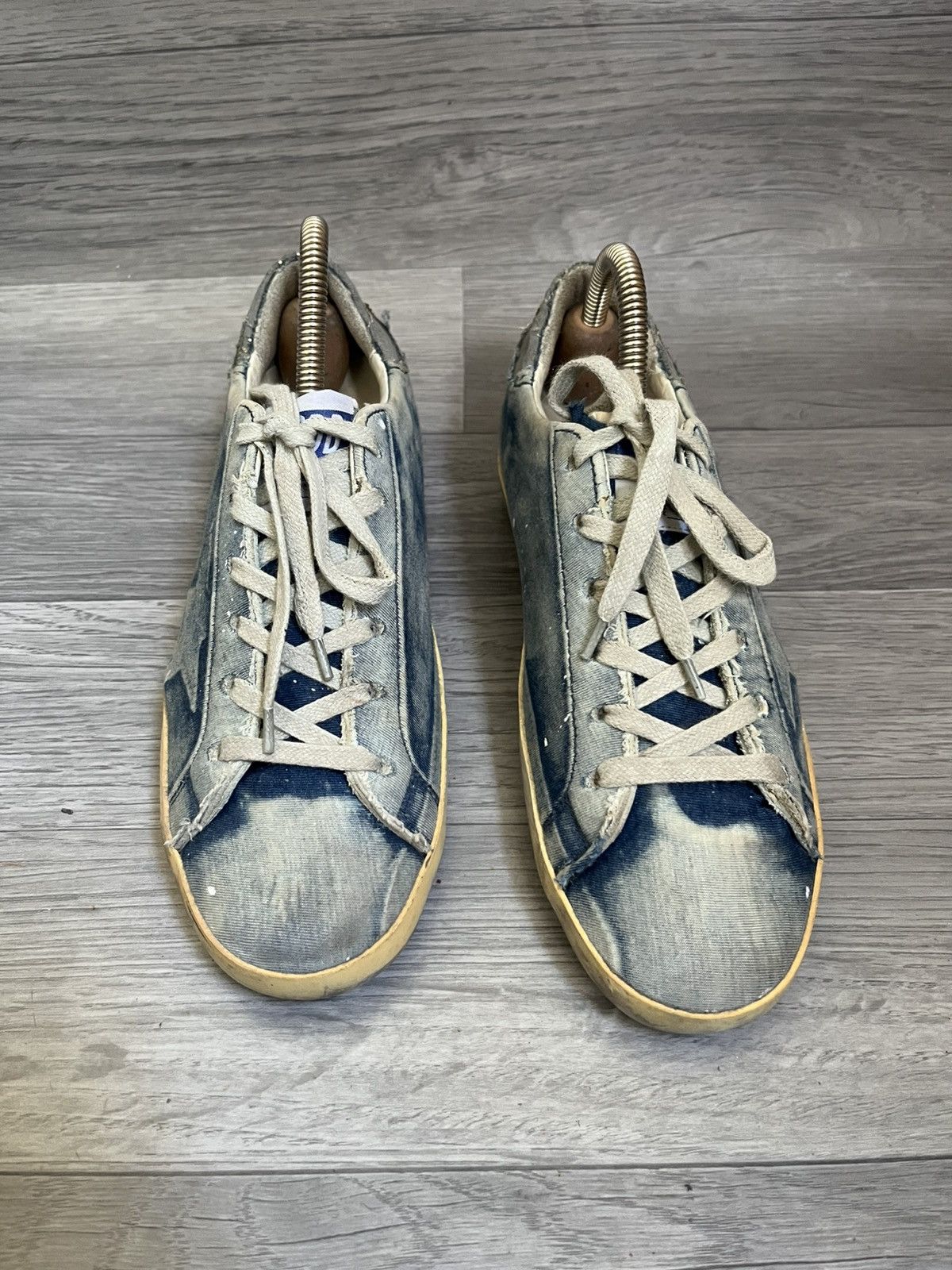Golden Goose Golden goose superstar denim washed low top sneakers sz 37 Size US 7 / IT 37 - 6 Thumbnail
