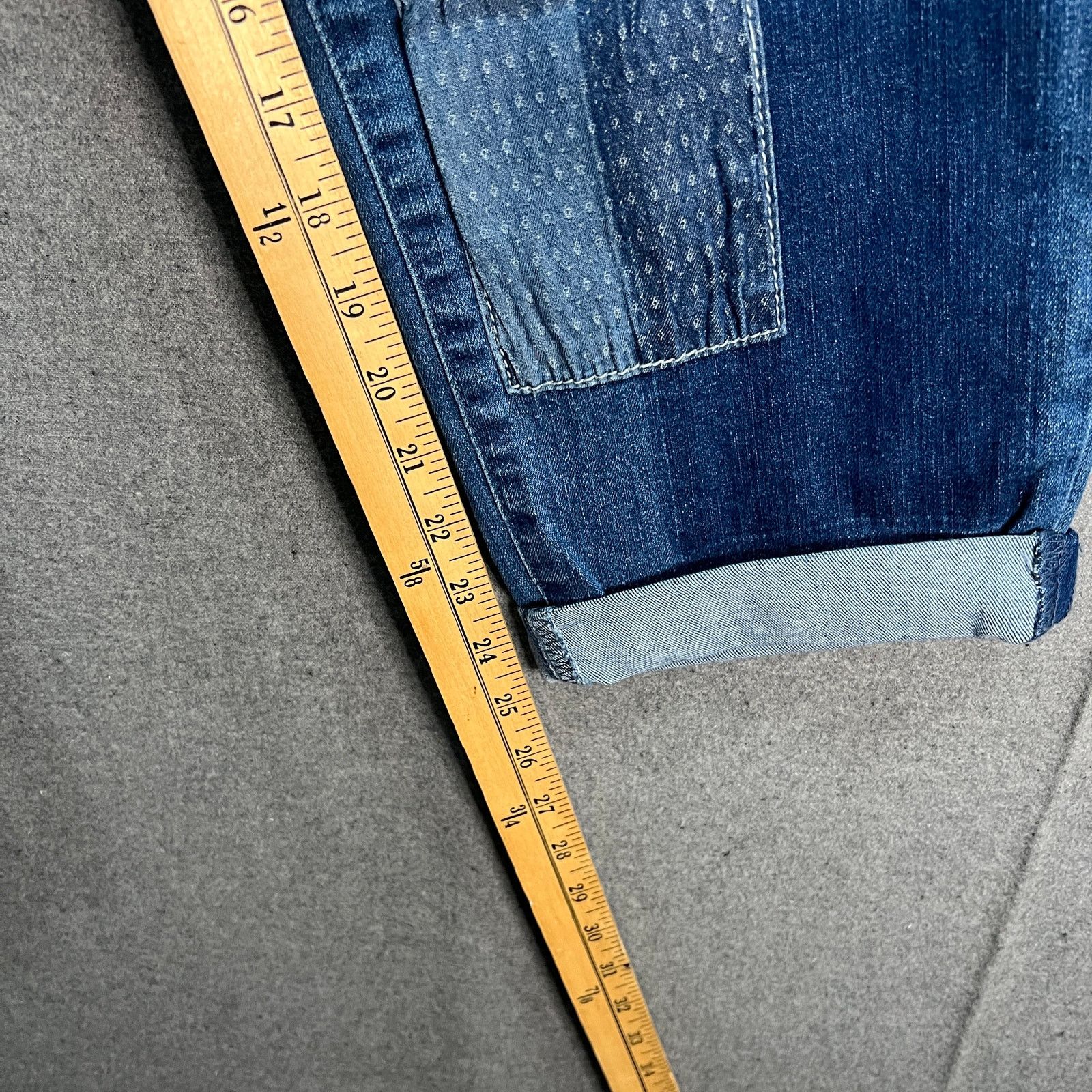 Other Logo Lavish Jeans Womens 4 Blue Dark Wash Patchwork Size 27" / US 4 / IT 40 - 10 Thumbnail