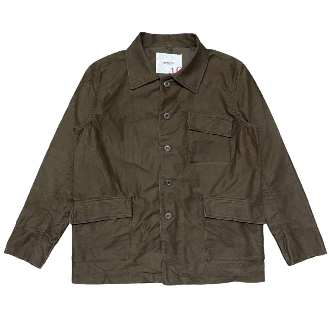 Japanese Brand Vintage Remodel Connect Modified Chore Coat Size US L / EU 52-54 / 3 - 1 Thumbnail