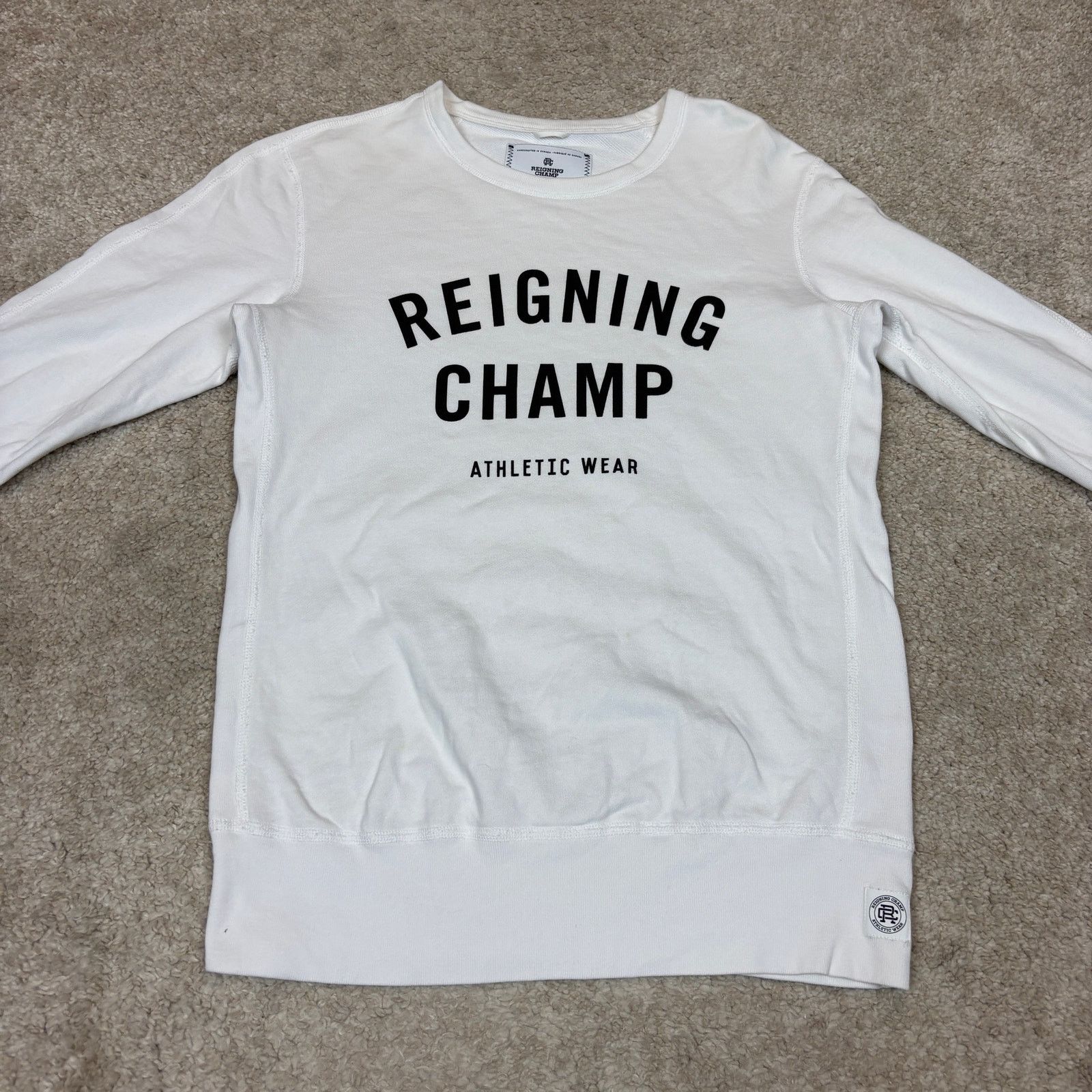 Reigning Champ Reigning Champ Gym Logo Crewneck Sweatshirt Pullover Men's S Size US S / EU 44-46 / 1 - 2 Thumbnail