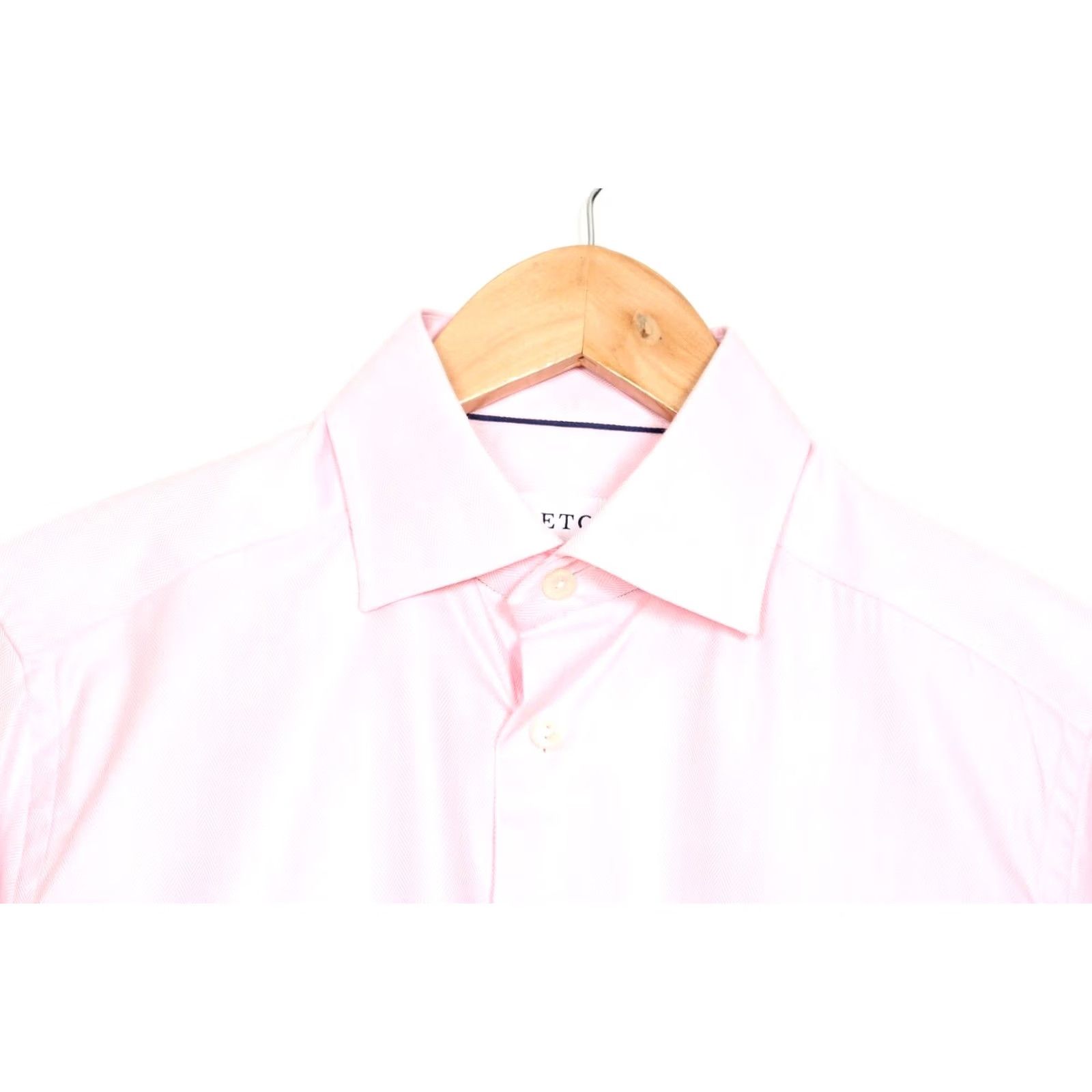 Eton VINTAGE ETON Signature Twill Shirt Men Size 38 15 Contemporary Fit Long Sleeve Formal Size 40R - 3 Thumbnail