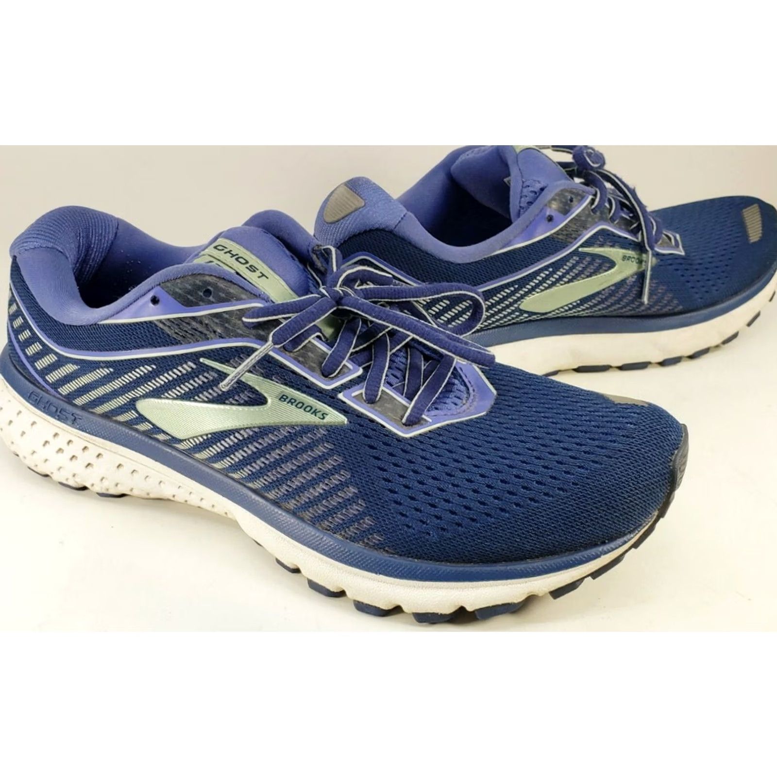 Brooks Brooks Ghost 12 Running Shoes Women Sz 10 B Blue Peacoat Blue Aqua Mesh Breathable Comfort Sneaker Athletic Size M / US 6-8 / IT 42-44 - 5 Thumbnail