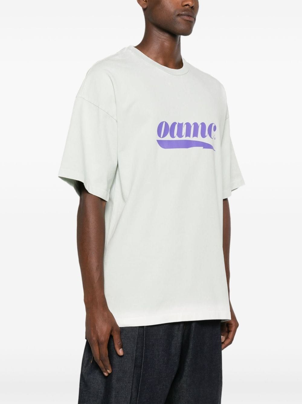 OAMC o1y0225 Logo Crewneck T-Shirt in Light Green Size US S / EU 44-46 / 1 - 3 Thumbnail