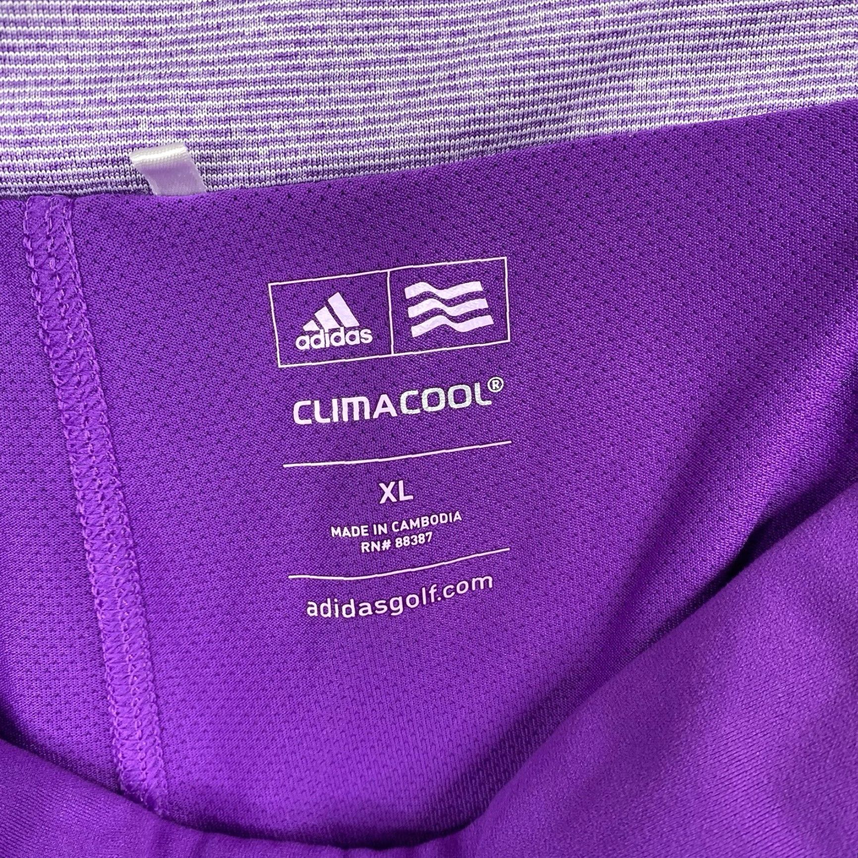 Adidas Adidas Skort Womens XL Purple ClimaCool Athletic Shorts Golf Tennis Short Skirt Pull-On Stretch Sports Women XL Purple Adidas Skort Size 40" / US 18 - 6 Thumbnail