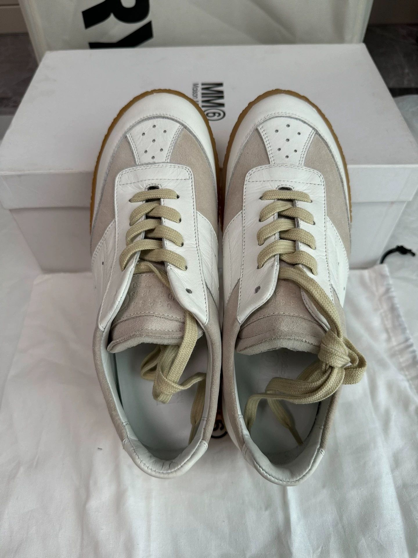 Maison Margiela MM6 Maison Margiela Court Trainer white women's low-top Size US 6.5 / IT 36.5 - 6 Thumbnail