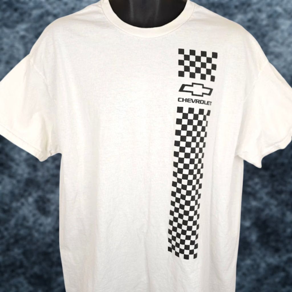Vintage Chevrolet Racing T Shirt Mens Size XL White Team Chevy Size US XL / EU 56 / 4 - 1 Thumbnail