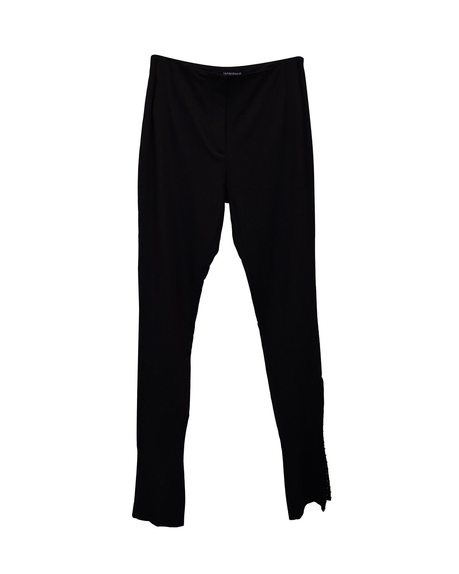 Jacquemus Jacquemus La Montagne Slim-Fit Trousers in Black Viscose Size 25" / US 0 / IT 36 - 1 Thumbnail