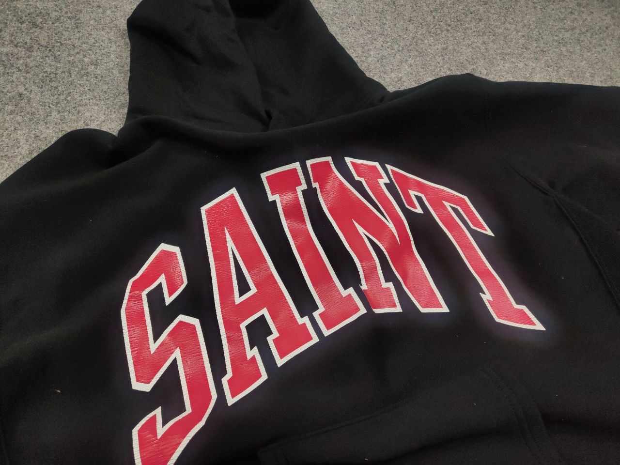 Saint Michael Saint Michael Japan Made Arch Logo Black Oversized Hoodie Size US M / EU 48-50 / 2 - 11 Thumbnail