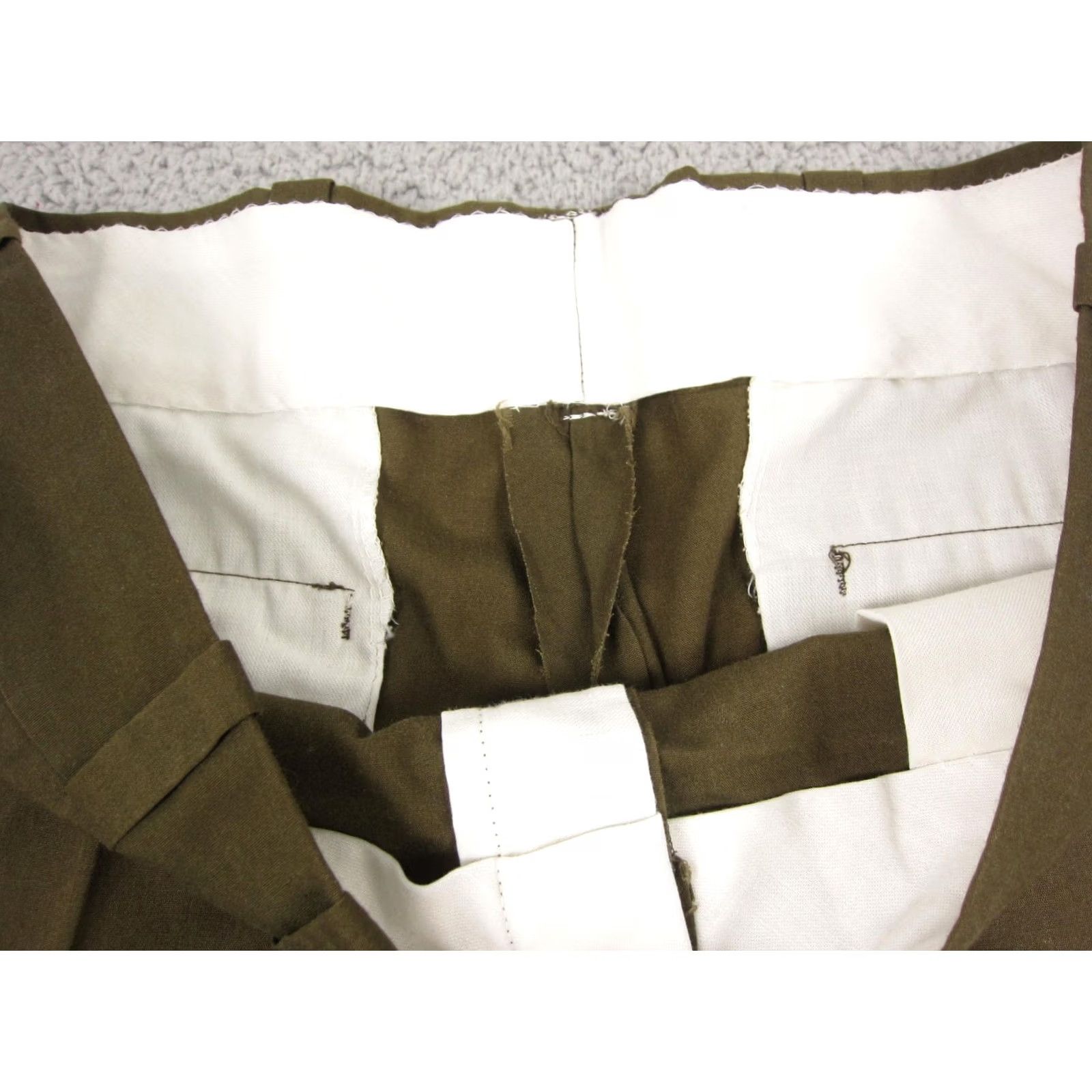 JCPenney VINTAGE JCPenney Big Mac Pants Mens W 35 L 26 Olive Green Work Talon Zip 60s 70s Size US 35 - 5 Thumbnail