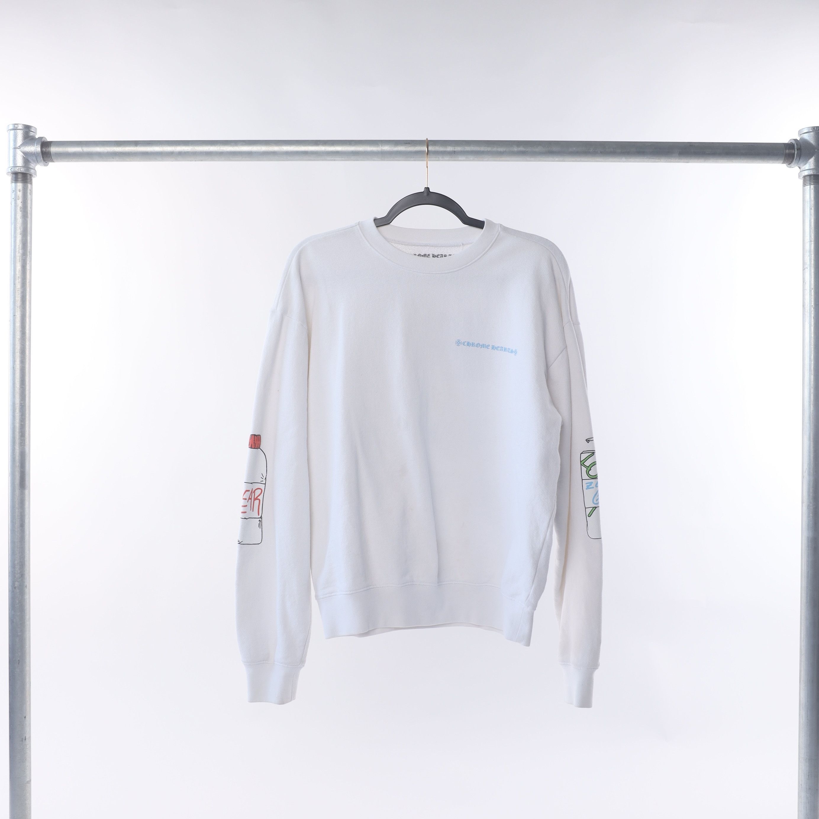 Chrome Hearts CH Matty Boy RetroCycle White Sweater Size US M / EU 48-50 / 2 - 2 Thumbnail