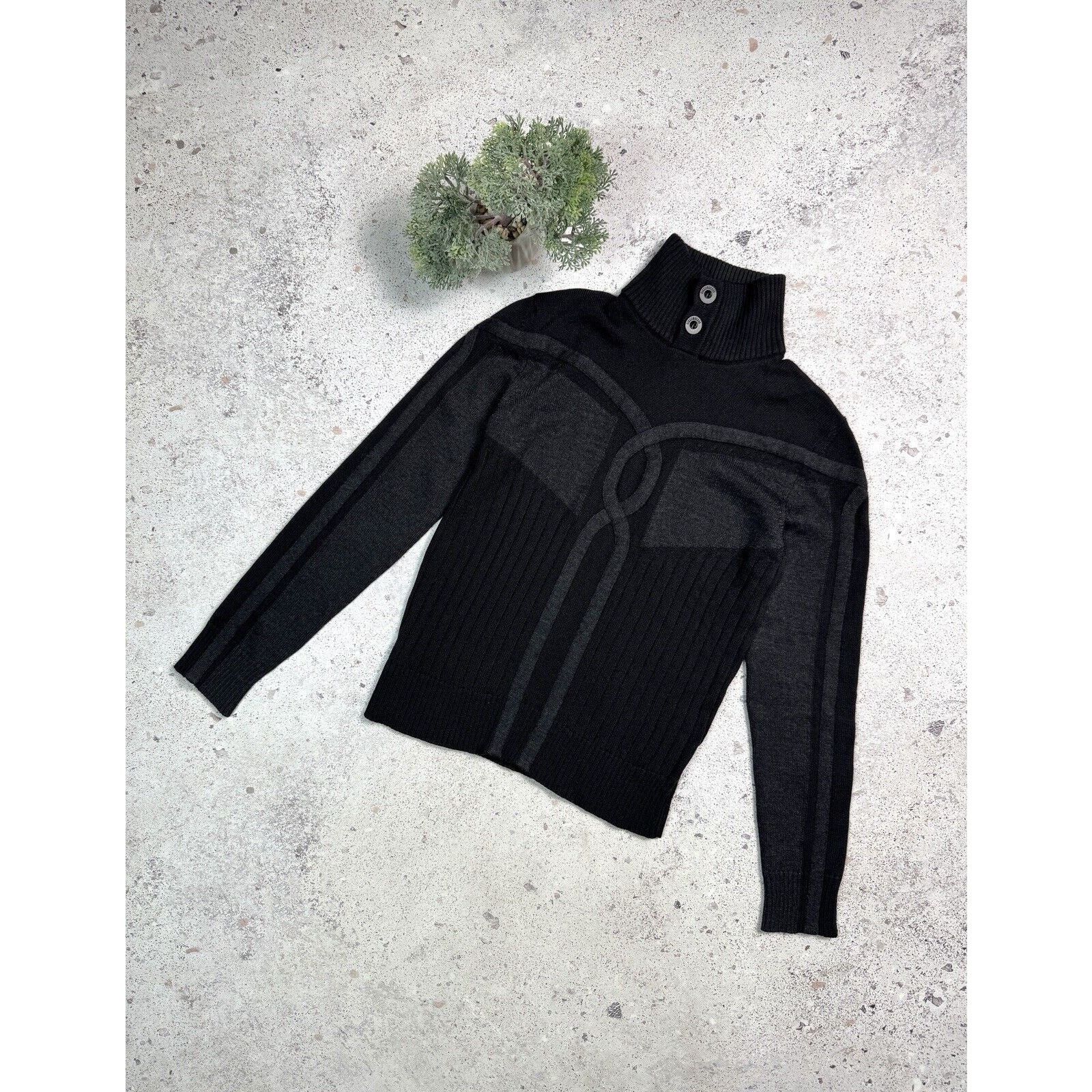 Vintage Bikkembergs Turtleneck Textured Sweaters Men