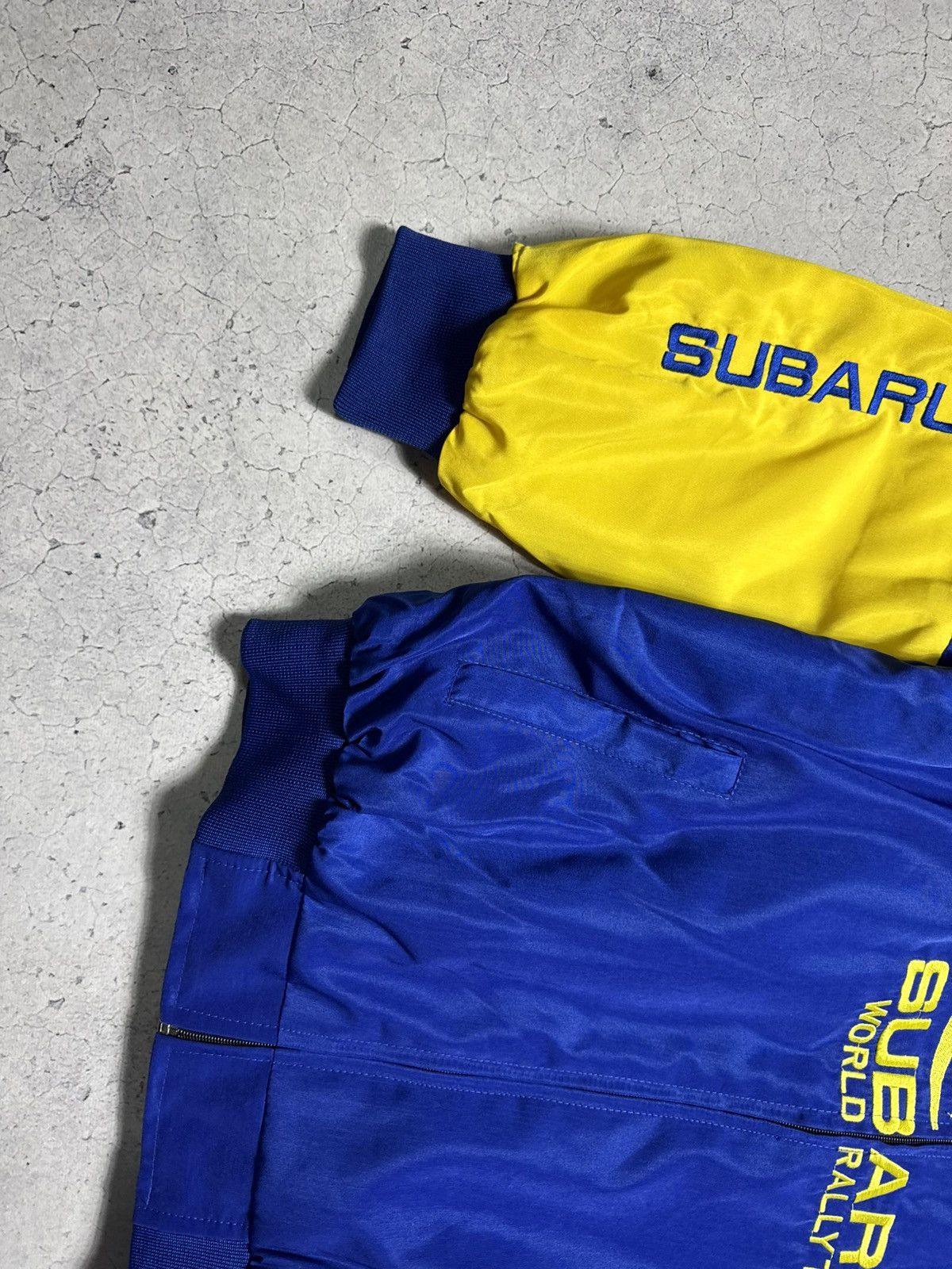 Vintage Subaru Pirelli Racing Bomber Jacket Blue Size US XL / EU 56 / 4 - 3 Thumbnail