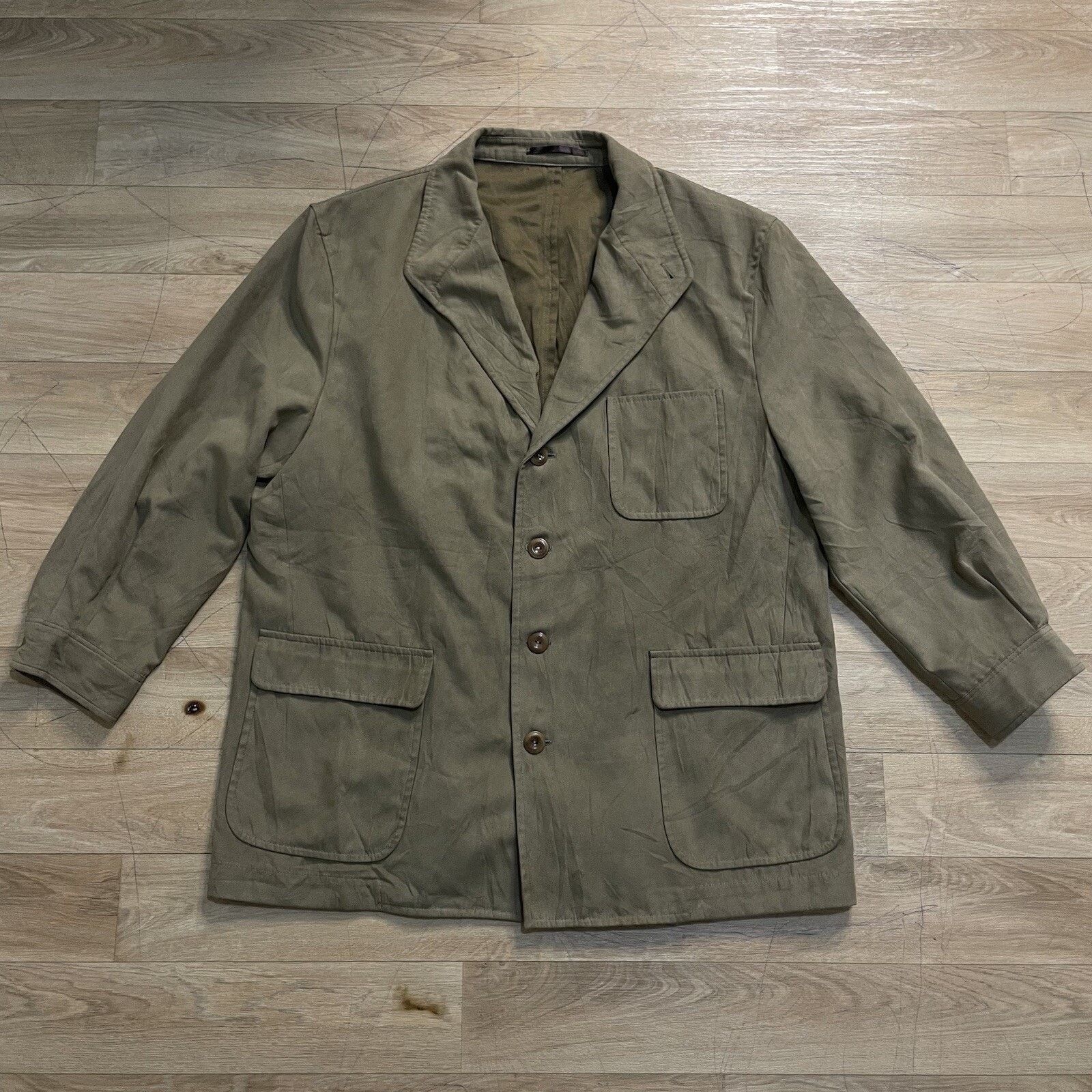Burberry vintage burberry coat jacket FAUX SUEDE lightweight overcoat Size US L / EU 52-54 / 3 - 1 Thumbnail