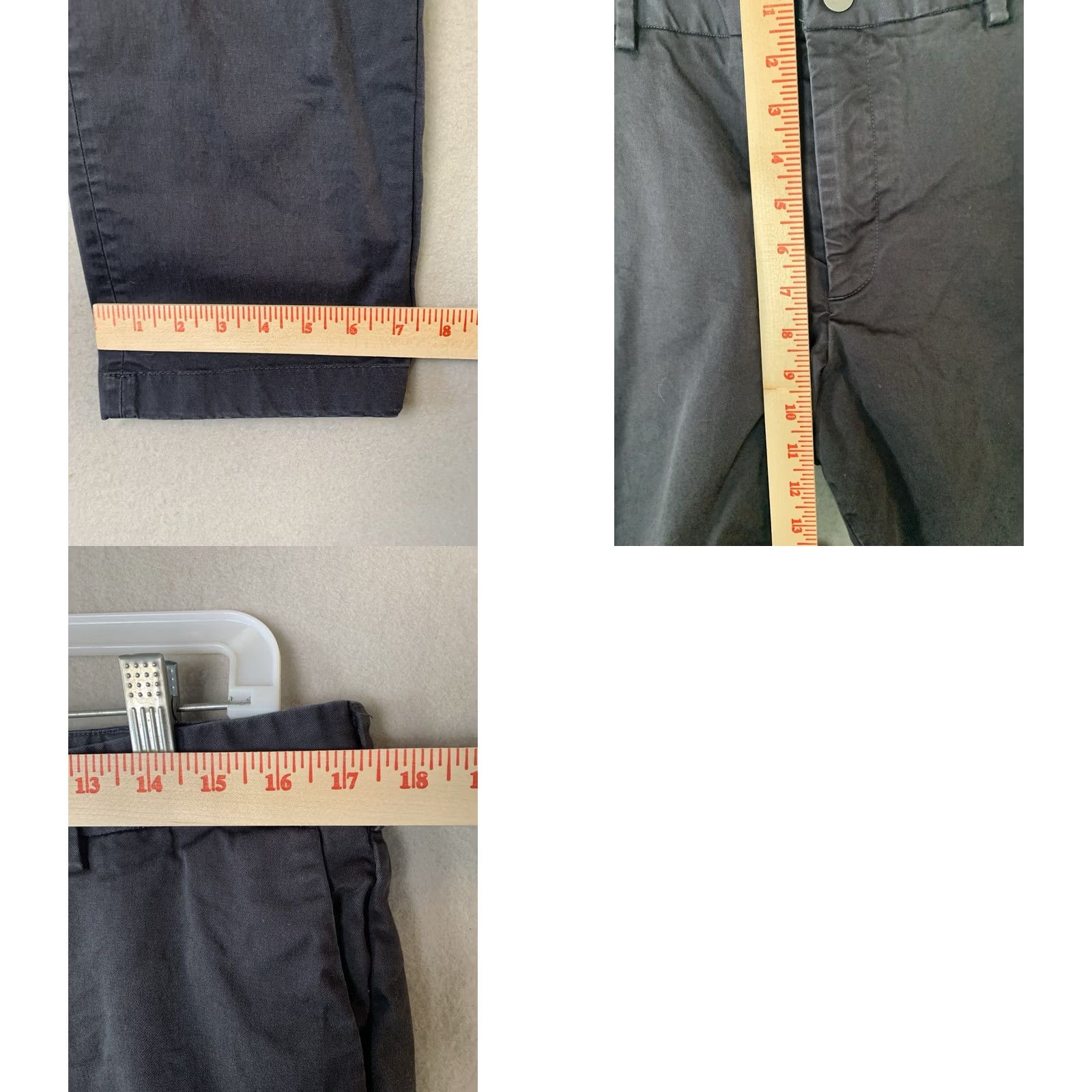 Vintage Spoke SHARPS Trousers Mens W36 L30 Black Cotton Twill Slim Regular Chino. Size US 36 / EU 52 - 8 Thumbnail