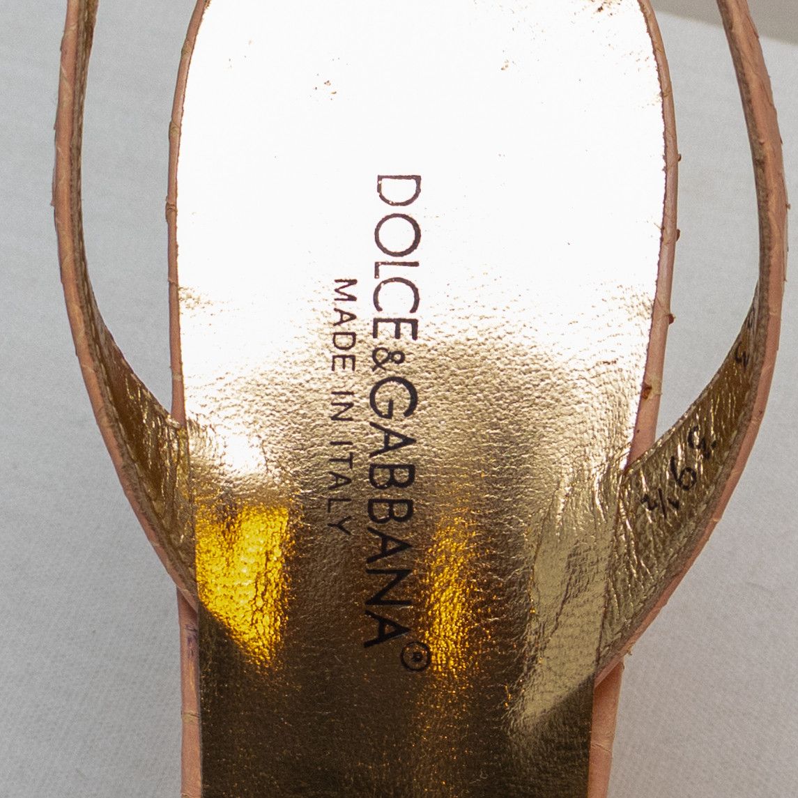 Dolce & Gabbana Dolce & Gabbana Pink Exotic- Python Leather Slingback Heels Size US 9.5 / IT 39.5 - 11 Thumbnail