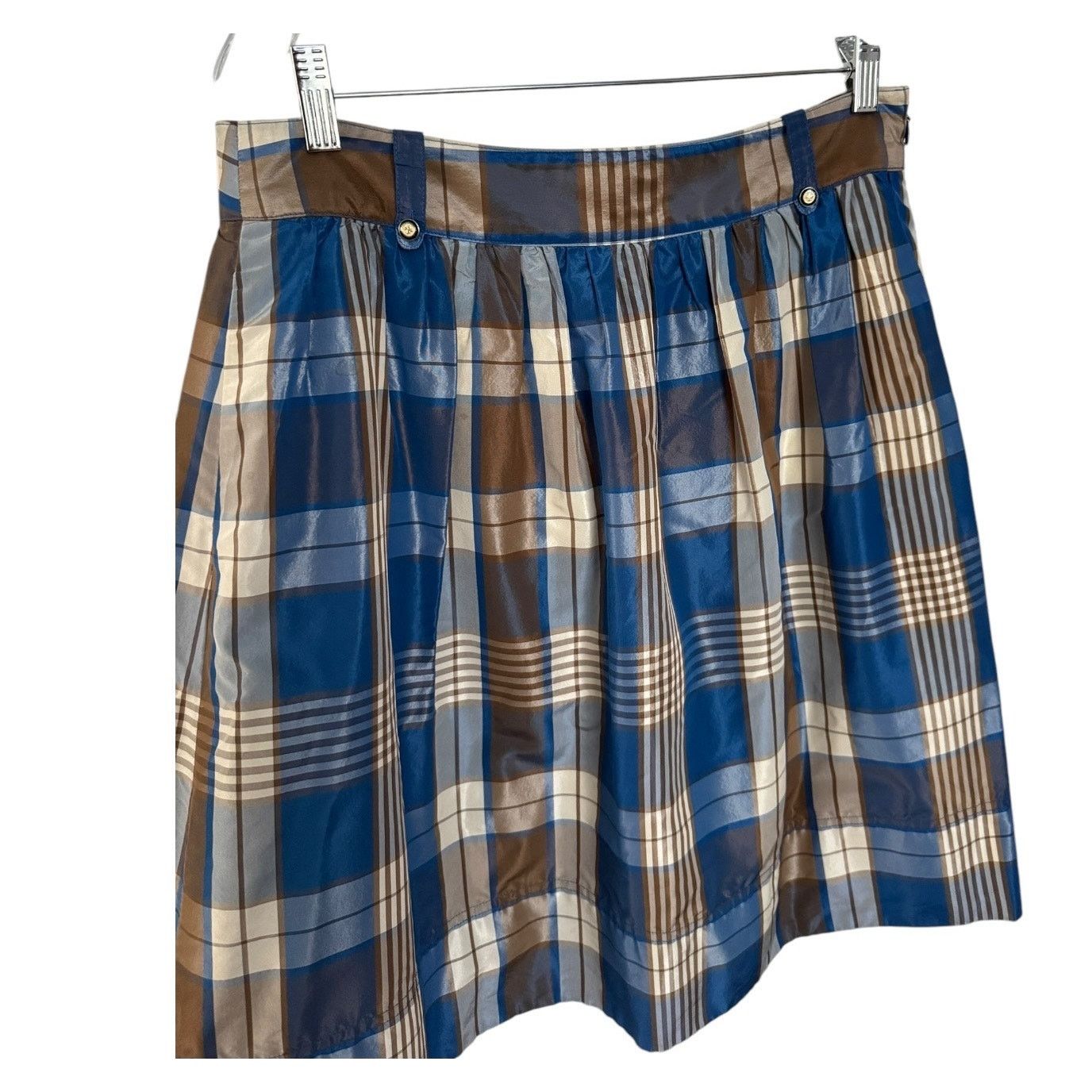 J.Crew J. Crew Collection plaid silk taffata skirt Fleur De Lis 10 Size 32" / US 10 / IT 46 - 8 Thumbnail