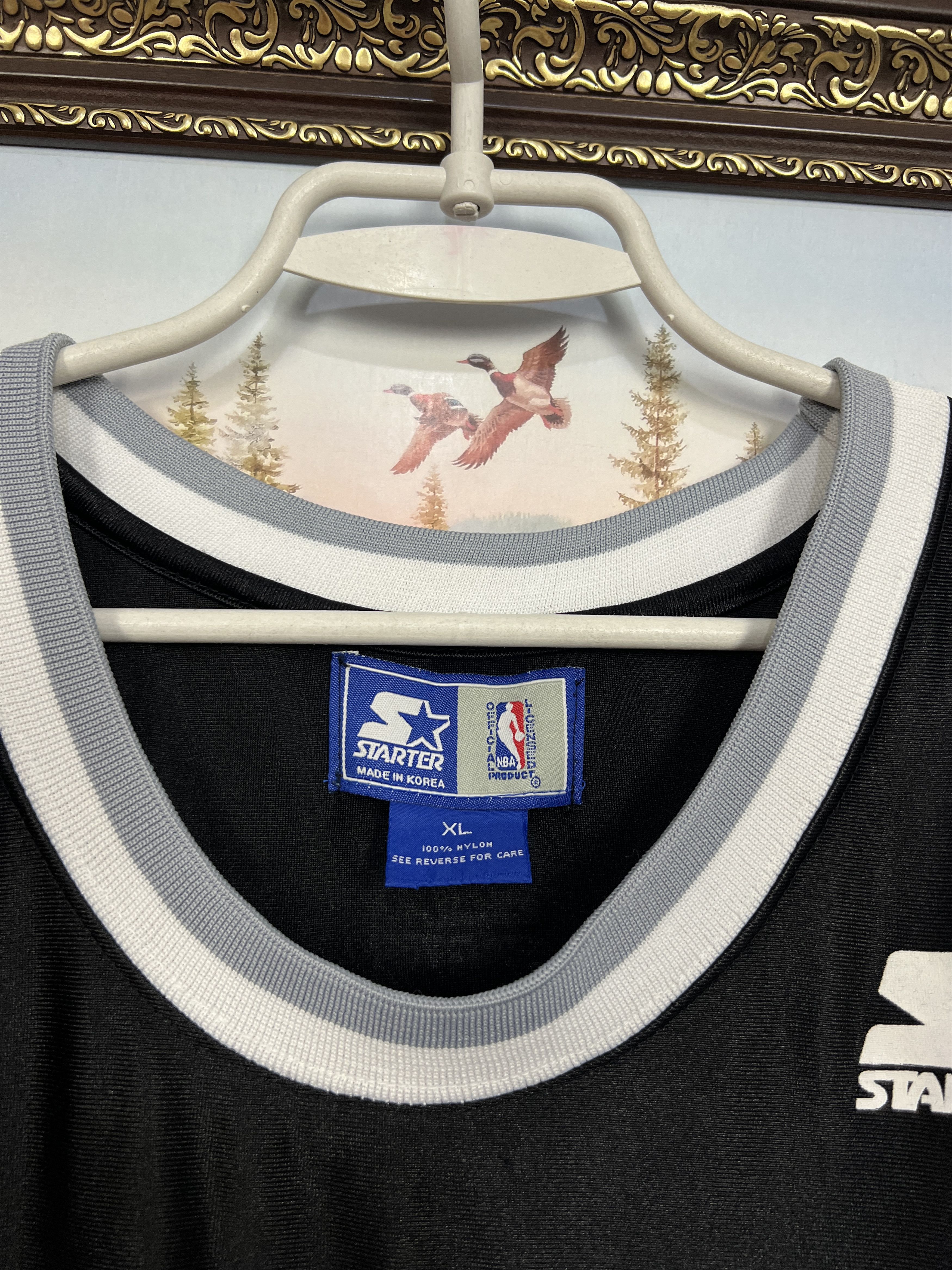 Starter Vintage 90's San Antonio Spurs NBA Jersey Shirt Trikot Size US XL / EU 56 / 4 - 6 Thumbnail