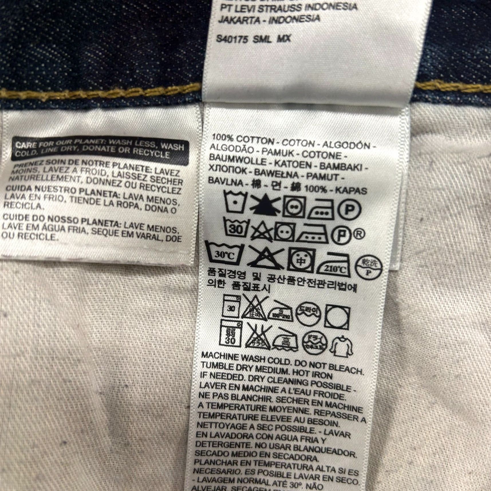 Levi's Levi's 505 Jeans Men's 36x30 Blue Dark Wash Regular Fit Straight Leg Cotton Denim Belt Loops 100% Cotton Relaxed Vintage: No Size US 36 / EU 52 - 6 Thumbnail