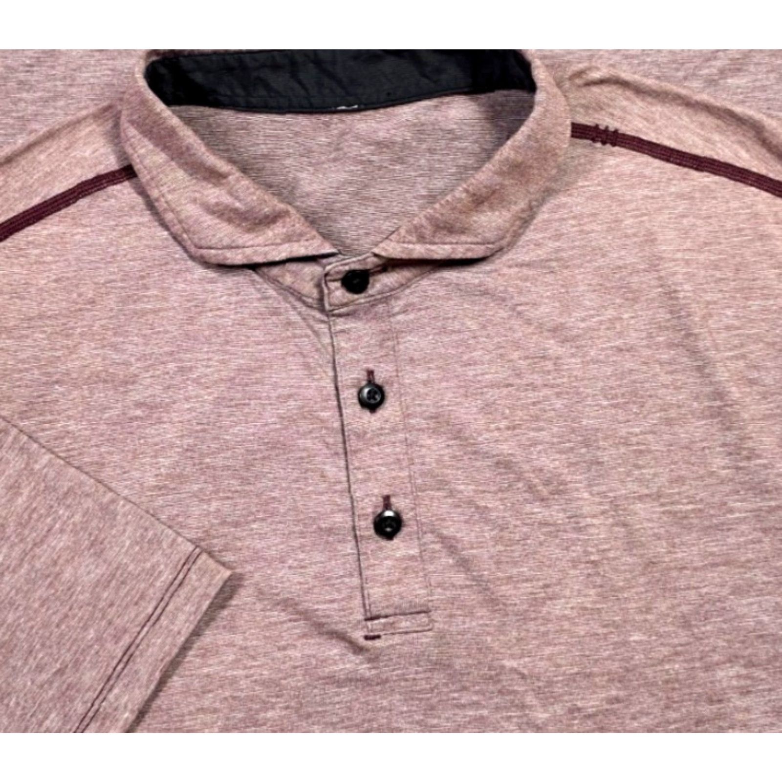 Lululemon Lululemon Evolution Short Sleeve Polo Shirt Mens Sz L Red Polo Shirt Mens L Size US L / EU 52-54 / 3 - 2 Thumbnail