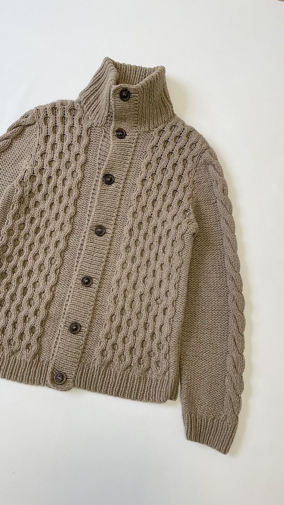 Maison Margiela A/W 09 Honeycomb Knit Wool Cardigan Size US M / EU 48-50 / 2 - 8 Thumbnail