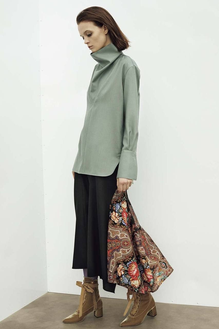 SAMPLE AW17 Y’s Pink by Takeshi Kosaka Russian Floral Skirt