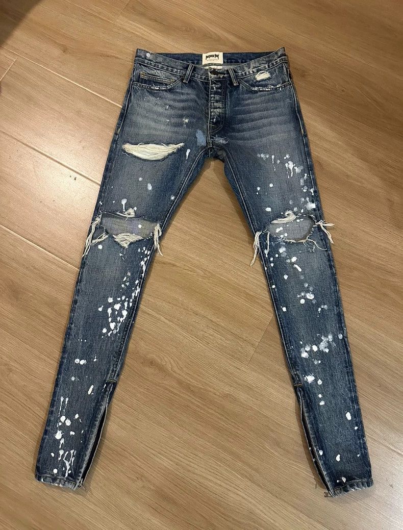 Fear of God Fear of God X Purpose Ink Blue Denim Size US 28 / EU 44 - 1 Thumbnail