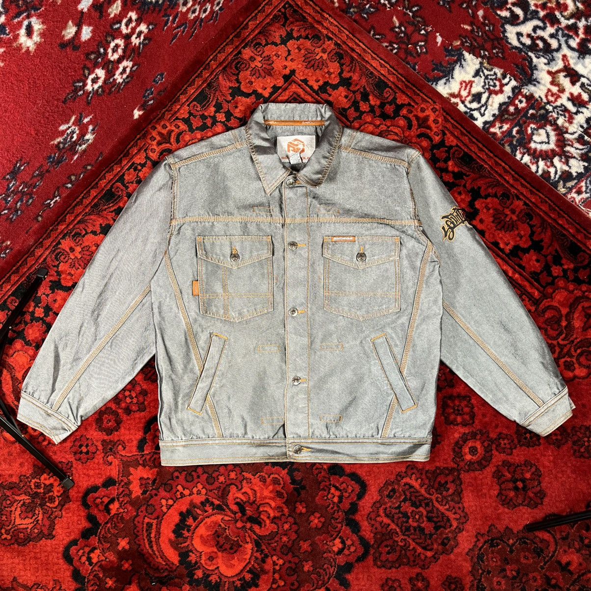 Southpole Vintage 90s Y2K Reflective Chrome South Pole Denim Jacket Size US M / EU 48-50 / 2 - 2 Thumbnail