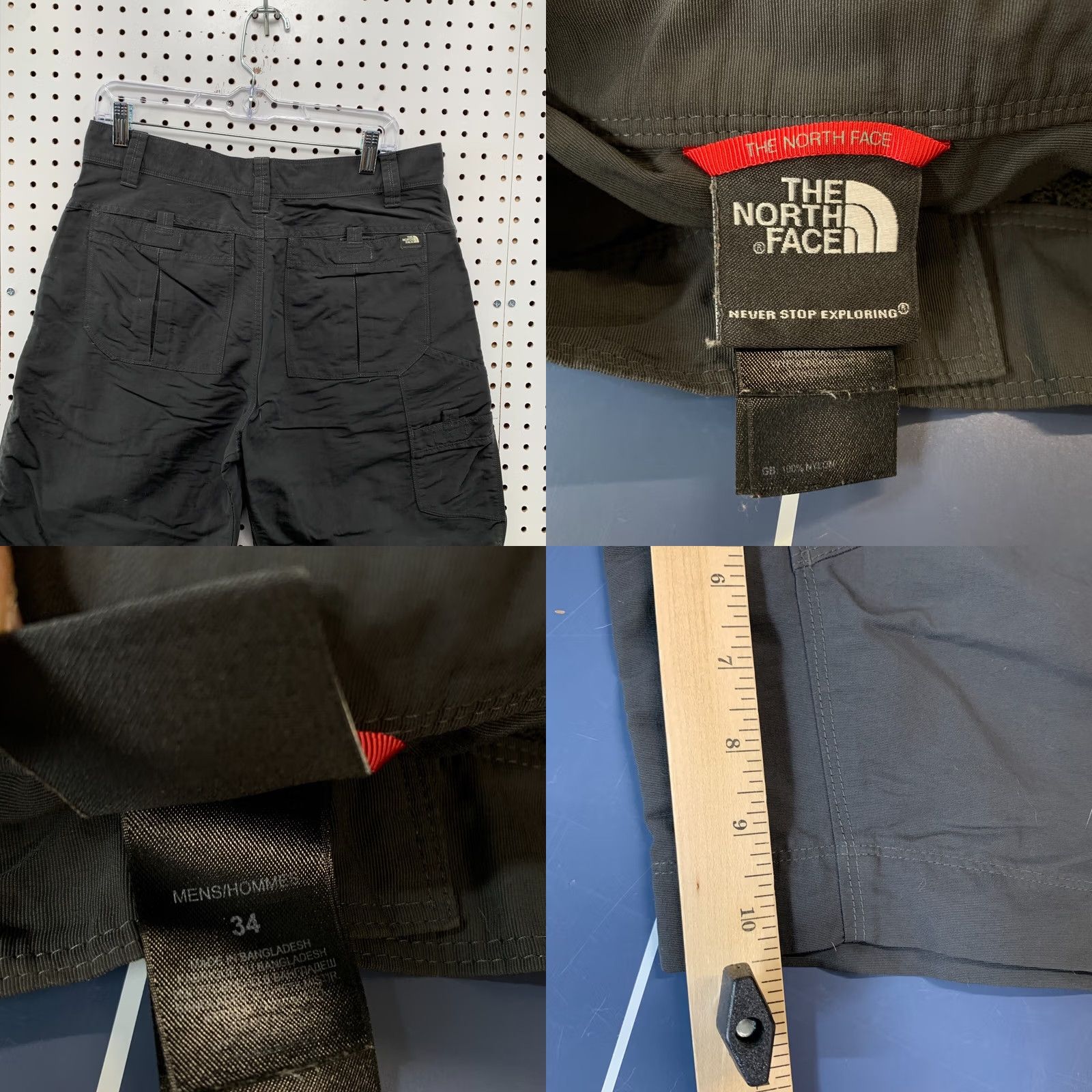 The North Face The North Face Shorts Mens FITS 32x10.5 BLack Black Outdoor Hiking Hike Size US 32 / EU 48 - 10 Thumbnail