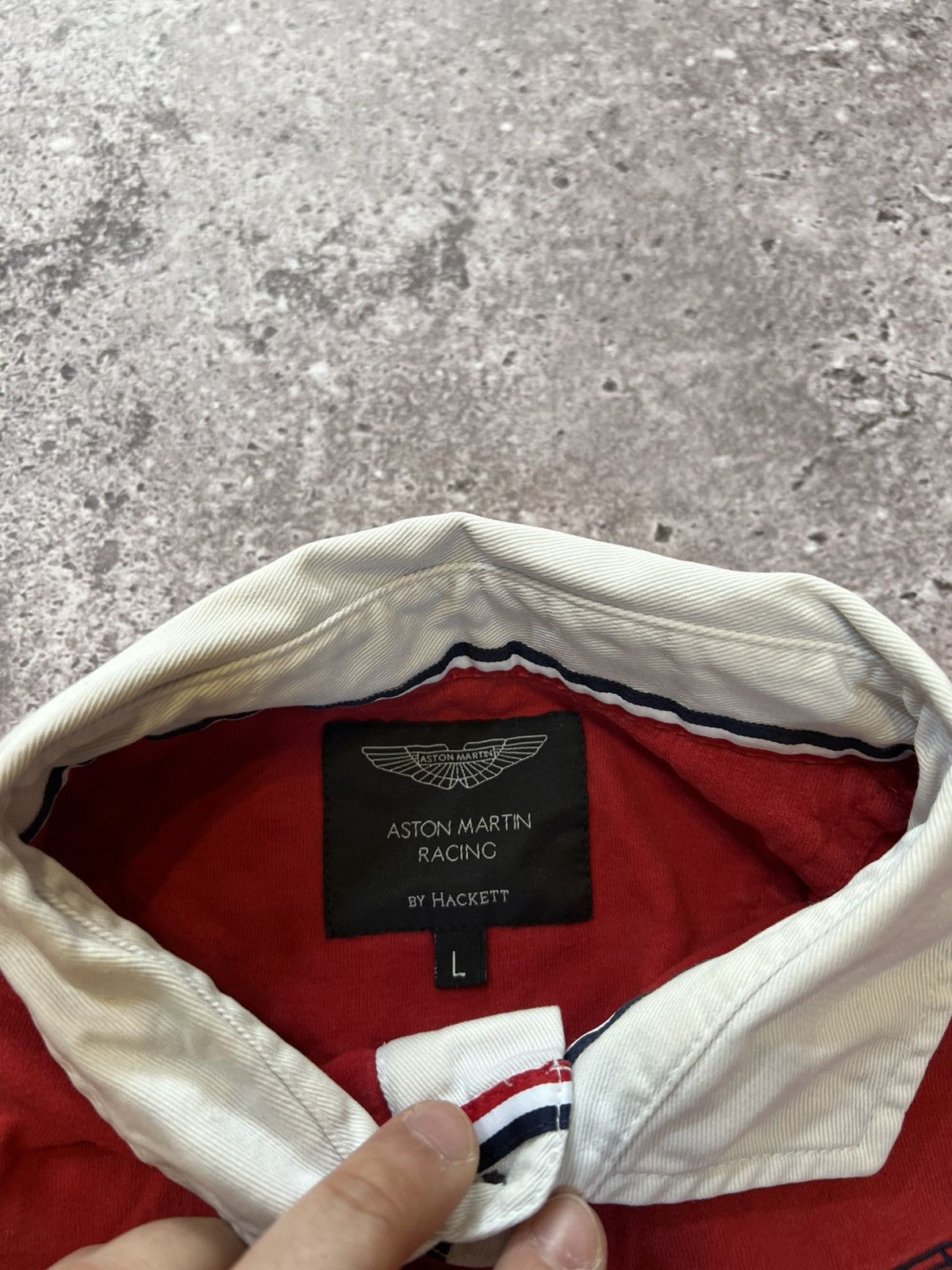 Hackett Vintage Hackett Aston Martin Polo Racing Shirt Size US L / EU 52-54 / 3 - 7 Thumbnail