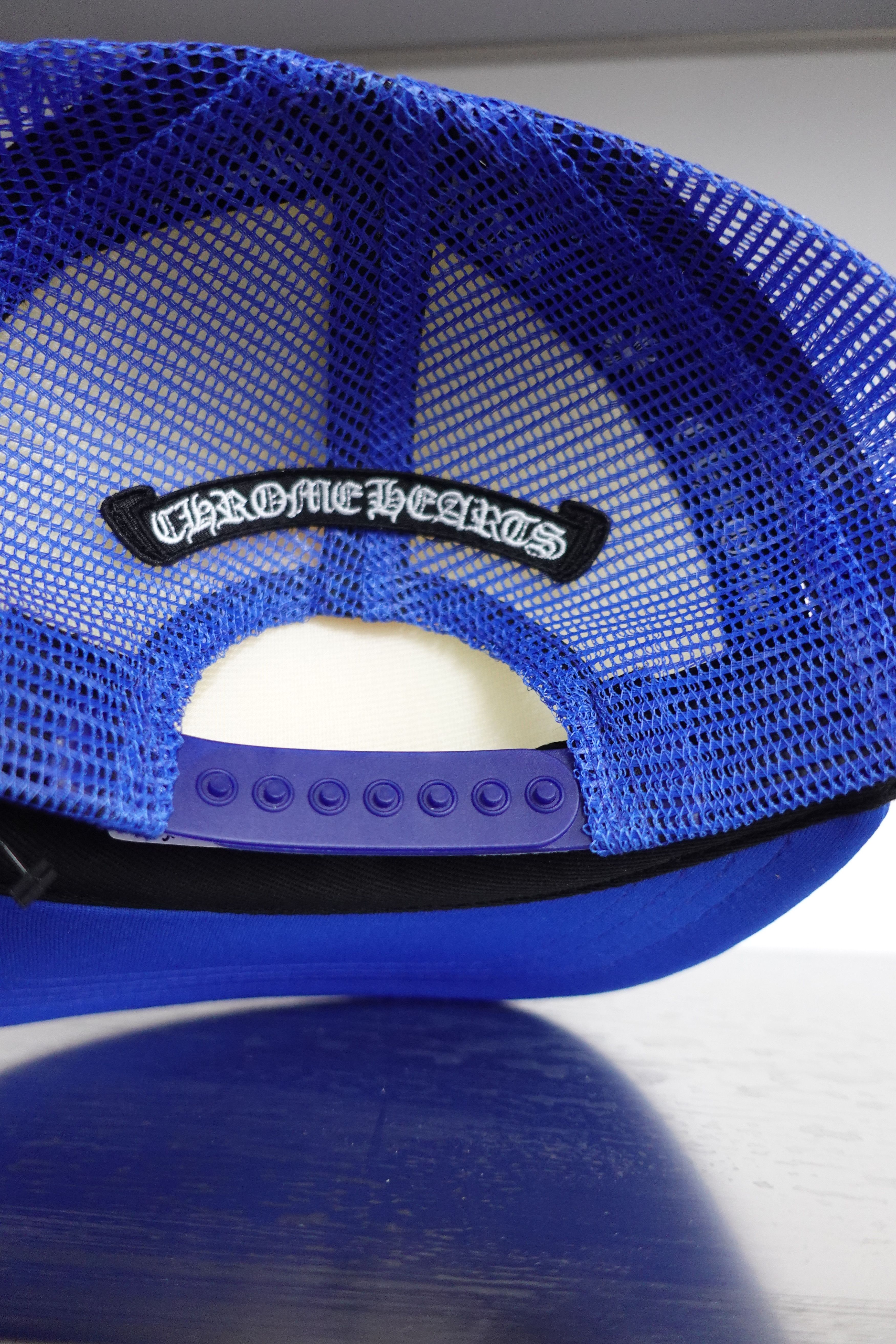 Chrome Hearts CHROME HEARTS EYE CHART TRUCKER HAT BLUE WHITE Size ONE SIZE - 4 Thumbnail