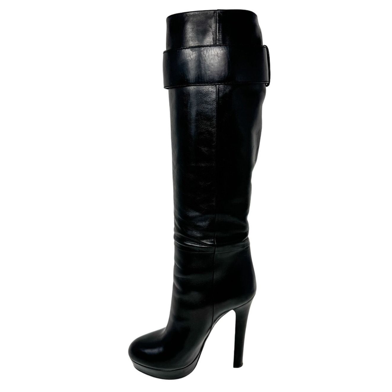 Gucci Gucci Josephine Black Horsebit Knee High Boots size 38.5 Size US 8.5 / IT 38.5 - 7 Thumbnail