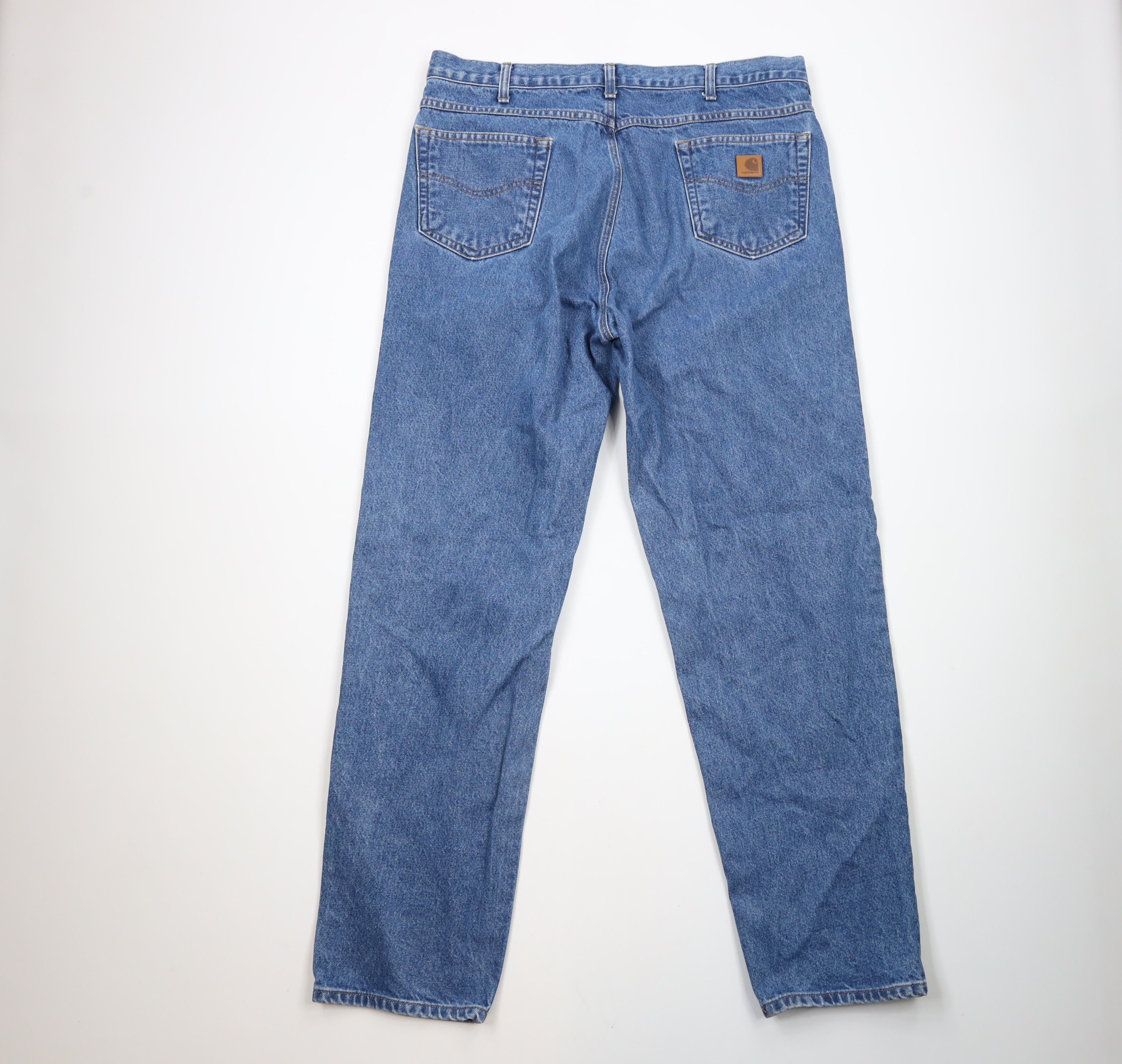 Carhartt × Vintage Vintage Carhartt Out Original Fit Denim Jeans Blue Cotton Size US 40 / EU 56 - 8 Thumbnail