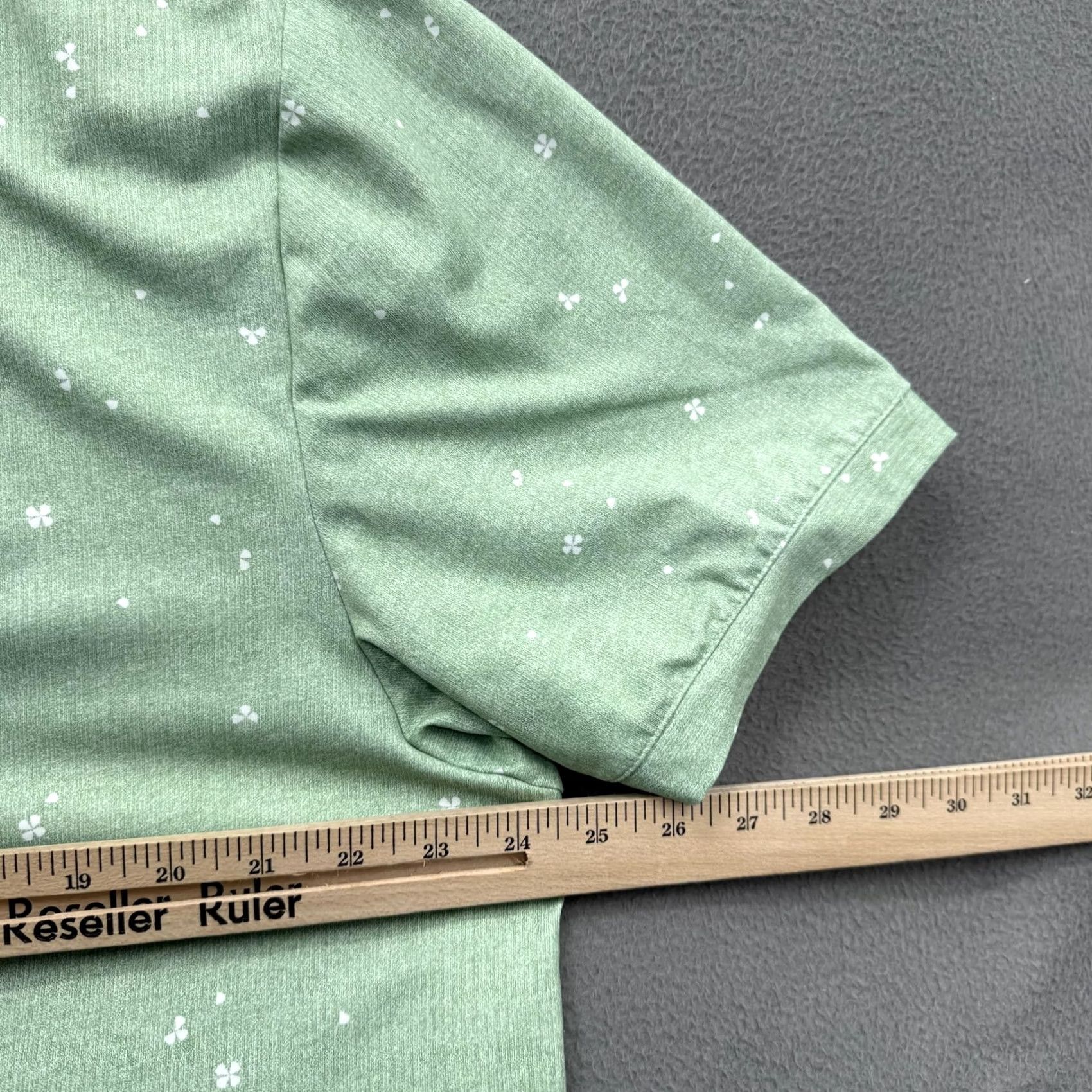 Vintage VINTAGE William Murray Polo Shirt Mens XL Green Floral Golf Performance Stretch Size US XL / EU 56 / 4 - 4 Thumbnail