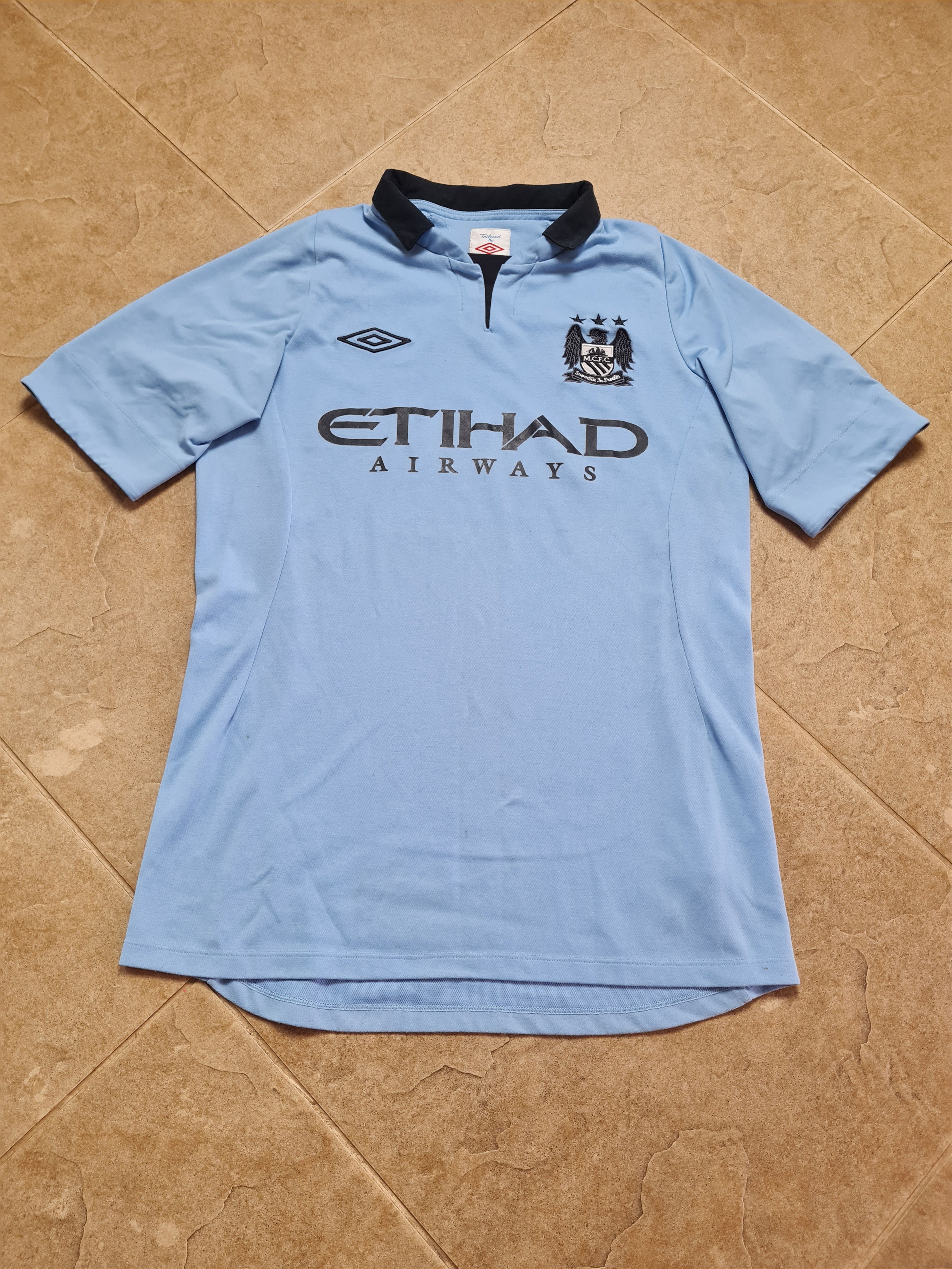 Umbro Manchester City 2012-2013 Home Kit Etihad Umbro Soccer Retro Size US M / EU 48-50 / 2 - 5 Thumbnail