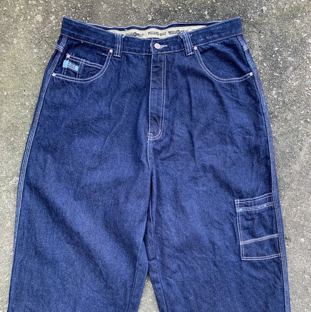 JNCO × Marc Buchanan × Pelle Pelle Vintage 90s Pelle Pelle Marc Buchanan Baggy Jeans Pants Size US 34 / EU 50 - 8 Thumbnail