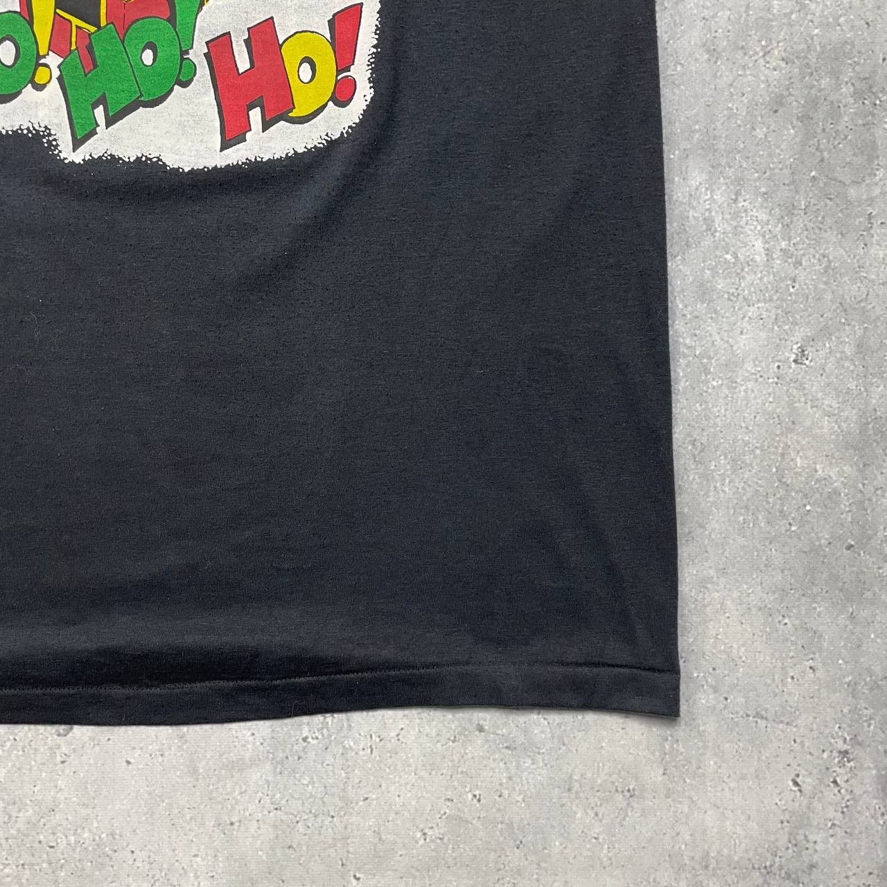 Band Tees Vintage 80s 90s Santa Claus Shit Happens Humor T Shirt Black Size US XL / EU 56 / 4 - 10 Thumbnail