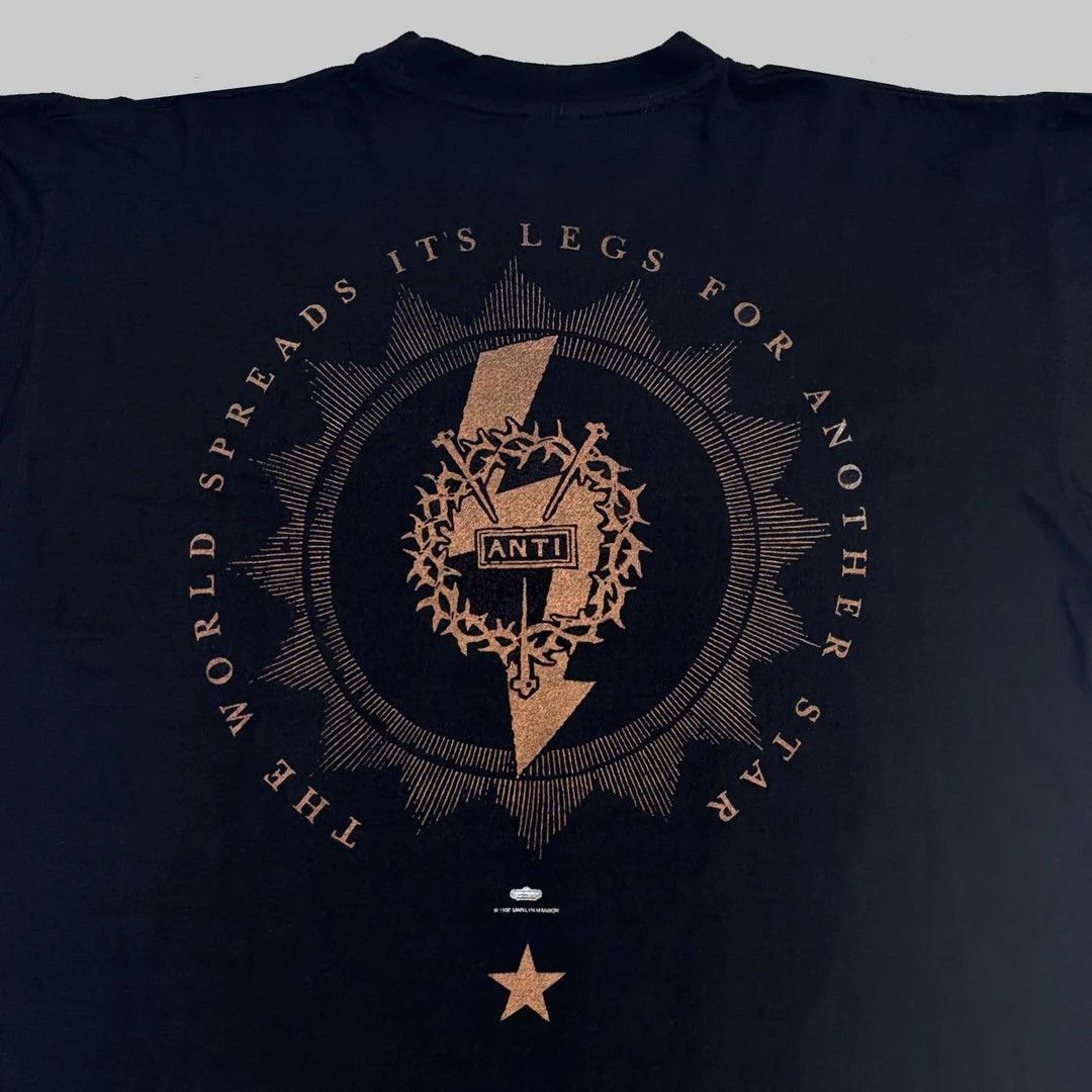 Band Tees × Marilyn Manson × Vintage Marilyn Manson 1996 97 Vintage Antichrist Superstar T-Shirt Size US XL / EU 56 / 4 - 5 Thumbnail