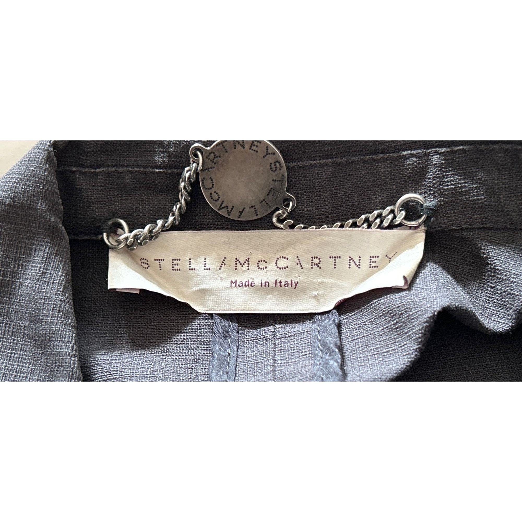 Stella McCartney Stella McCartney Blazer Charcoal Grey Single-Breasted Jacket Size XS / US 0-2 / IT 36-38 - 10 Thumbnail