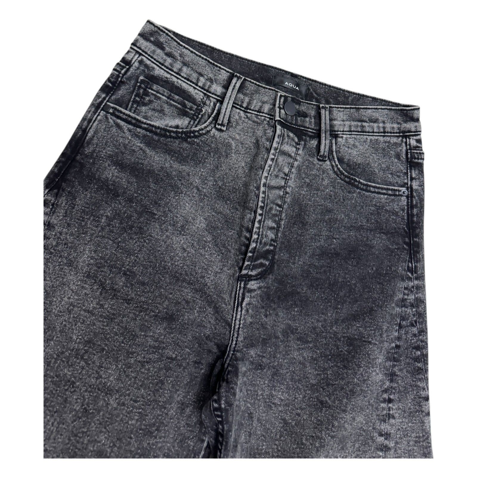 AQUA AQUA Designer BARREL JEANS Denim Grey Pants 25 Size 25" / US 0 / IT 36 - 4 Thumbnail