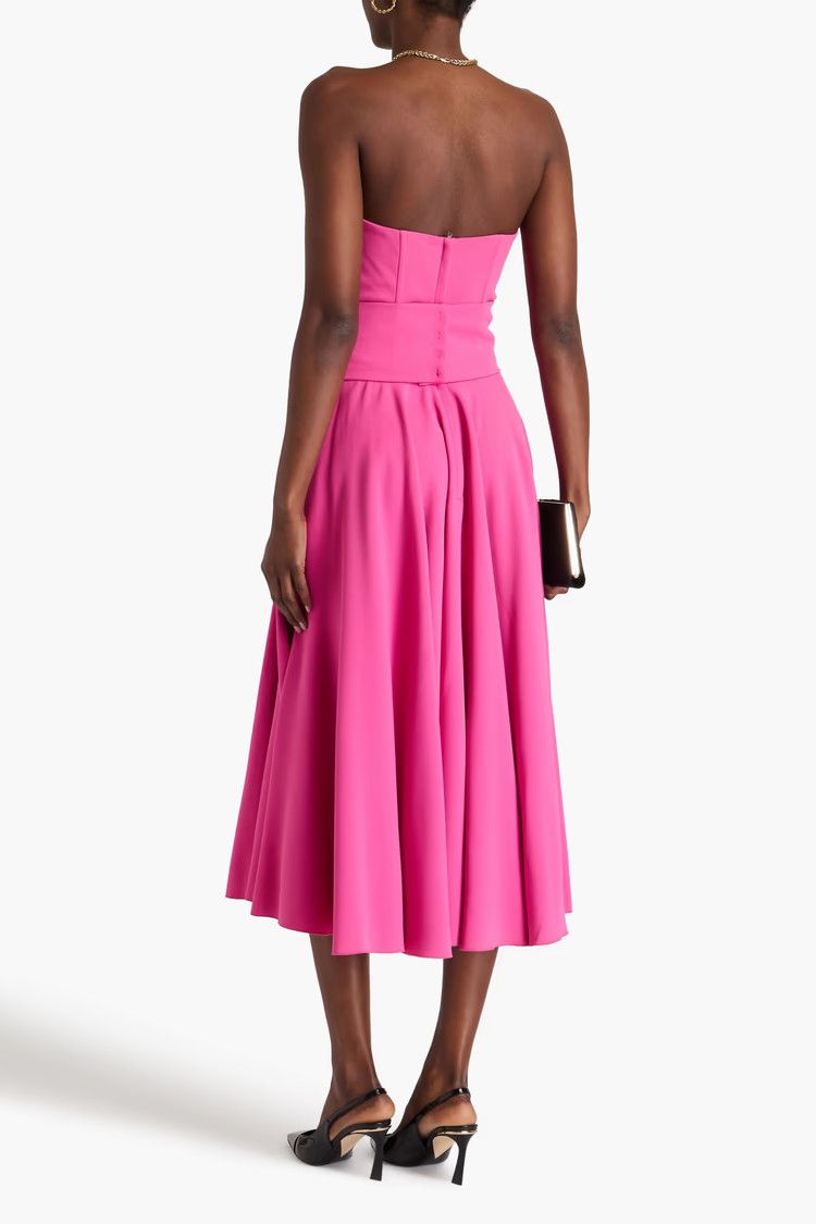 Dolce & Gabbana o1y0825 Sleeveless Midi Dress in Pink Size M / US 6-8 / IT 42-44 - 3 Thumbnail