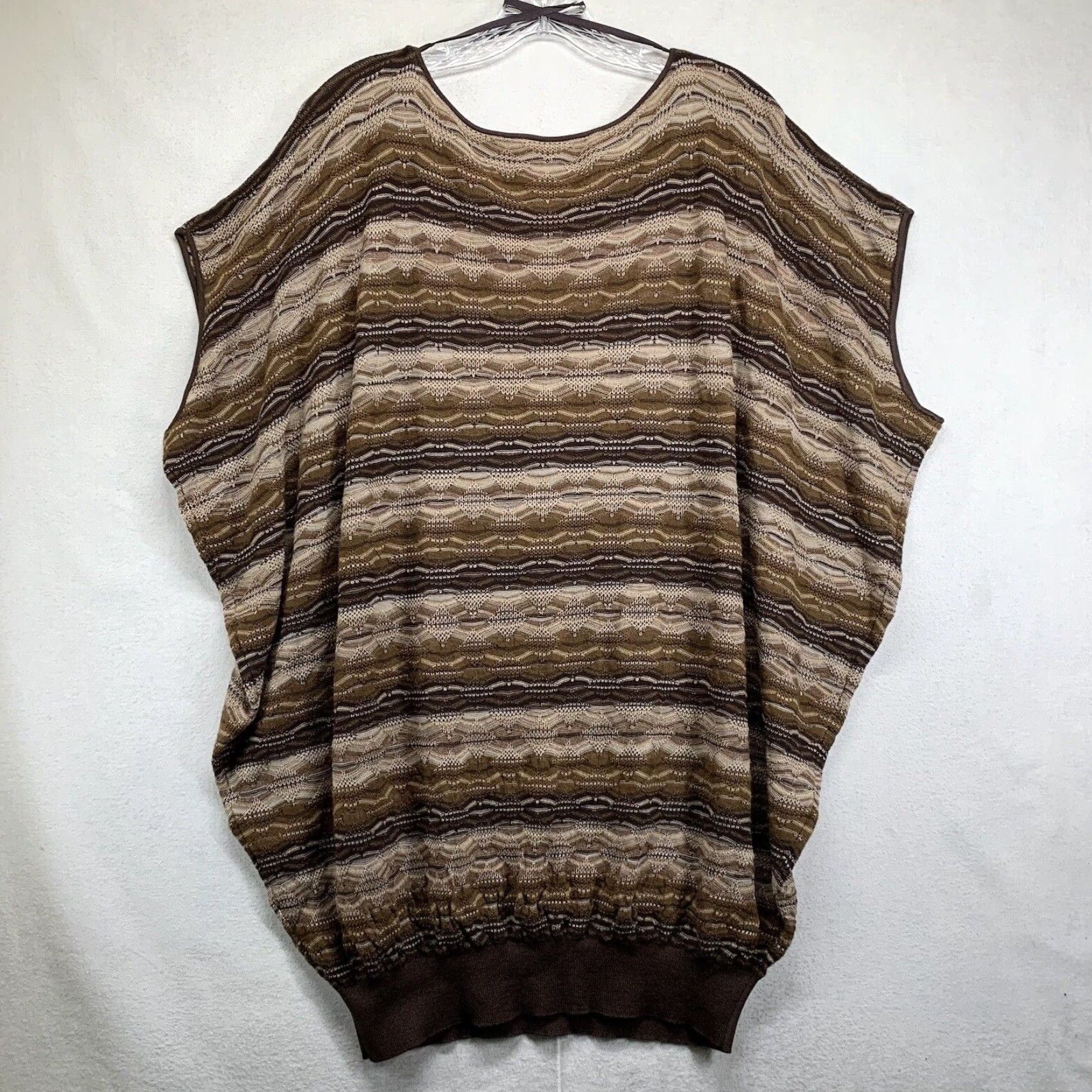 Vintage VINTAGE DB Life Women’s Sweater Pullover Short Sleeve Knit Casual 80s 90s Brown Size L Size L / US 10 / IT 46 - 3 Thumbnail