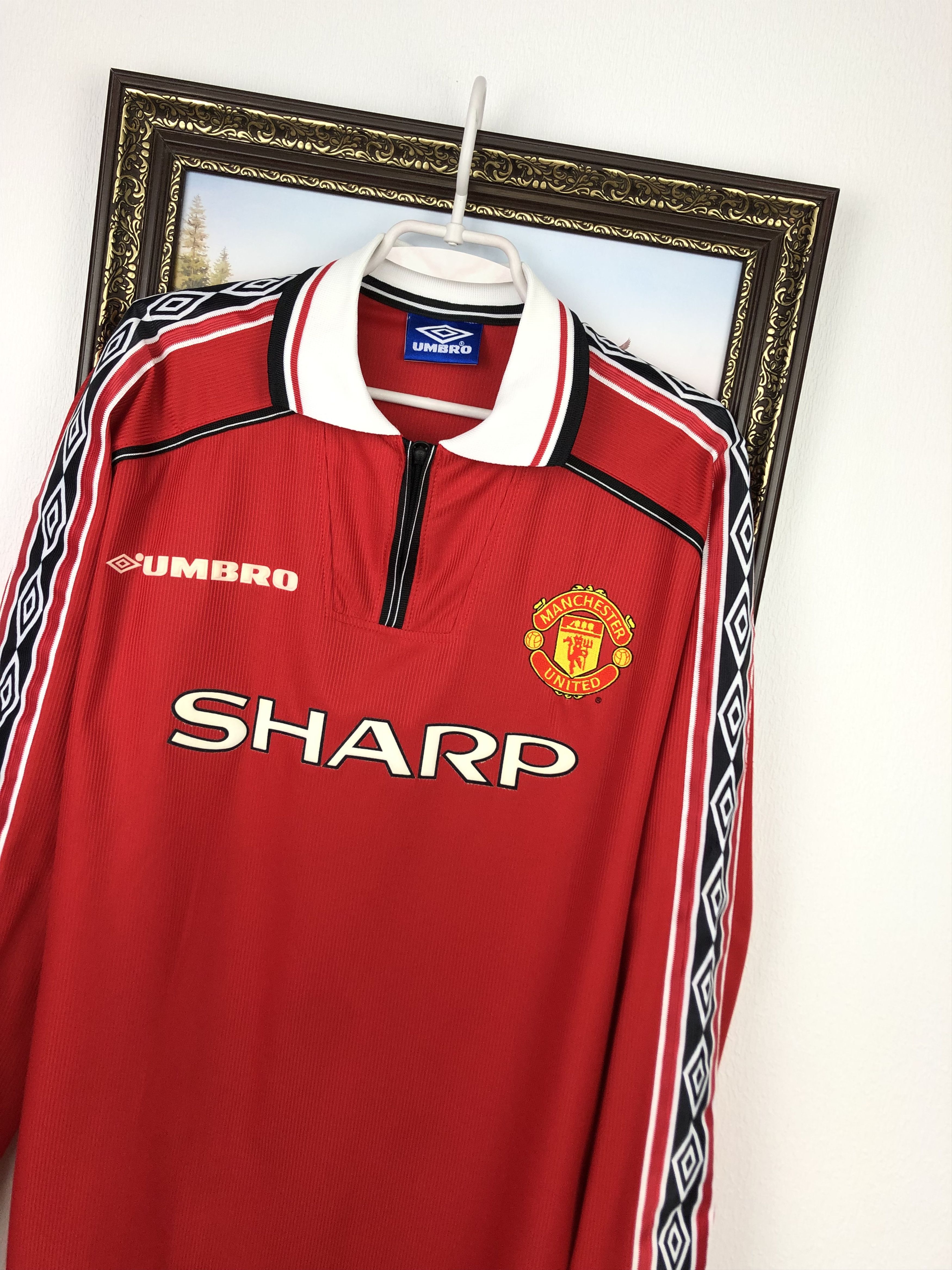 Vintage Manchester United football shirt Soccer Long Sleeve Jersey Size US XL / EU 56 / 4 - 3 Thumbnail