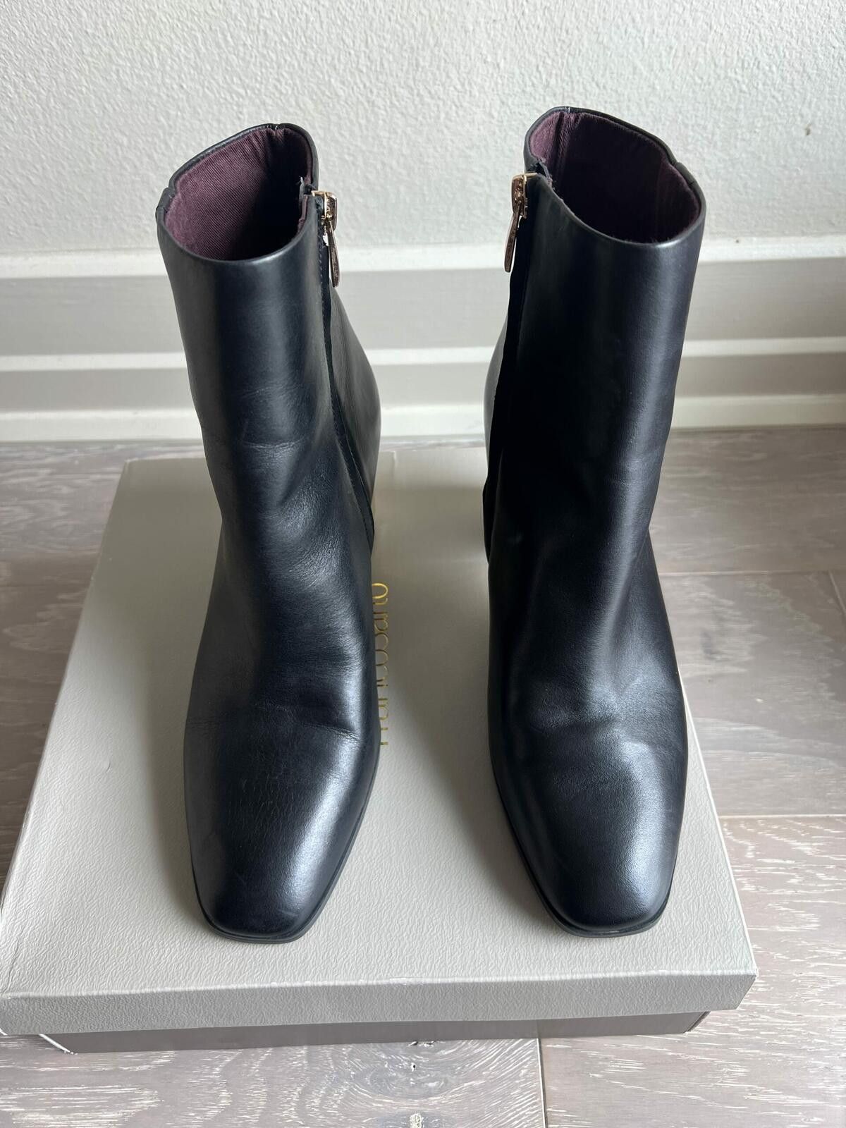 Other Franco Sarto Leather Tiera Booties - 9.5 - Black Size US 9.5 / IT 39.5 - 2 Thumbnail