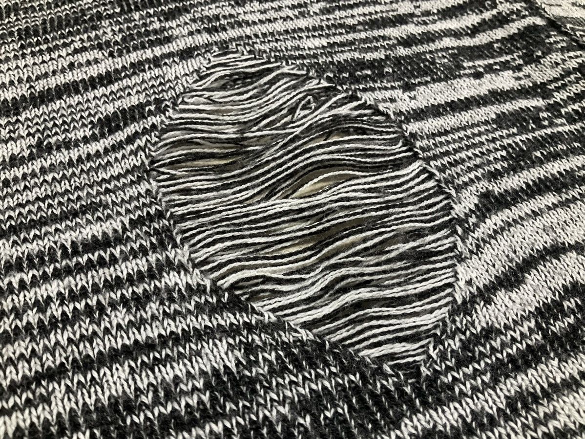 Hysteric Glamour × Japanese Brand × Seditionaries 🔥Sick Y2K Dig Deep Frayed Knit Sweater Distressed Size US M / EU 48-50 / 2 - 10 Thumbnail