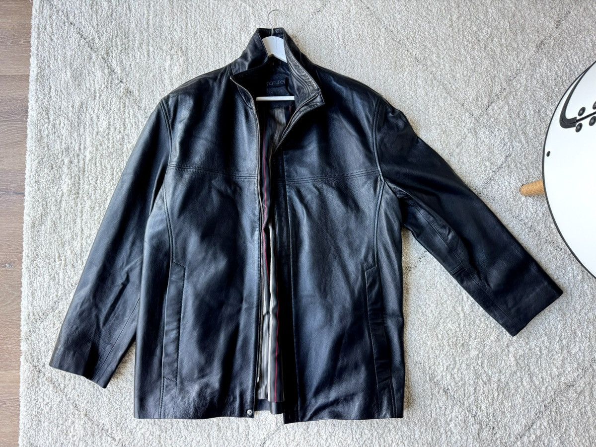 Other Vintage Naturel 100% Lamb leather Jacket Soft minimal Size US L / EU 52-54 / 3 - 2 Thumbnail
