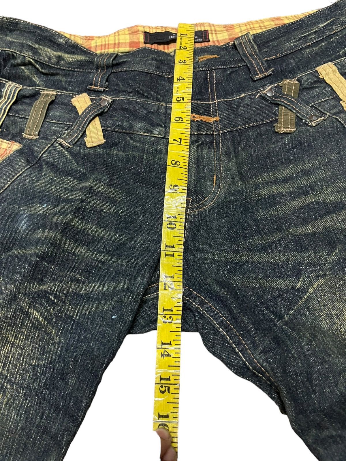 Japanese Brand DOMINATE HAND CRAFT DOUBLE WAIST STYLE JEANS Size US 34 / EU 50 - 16 Thumbnail