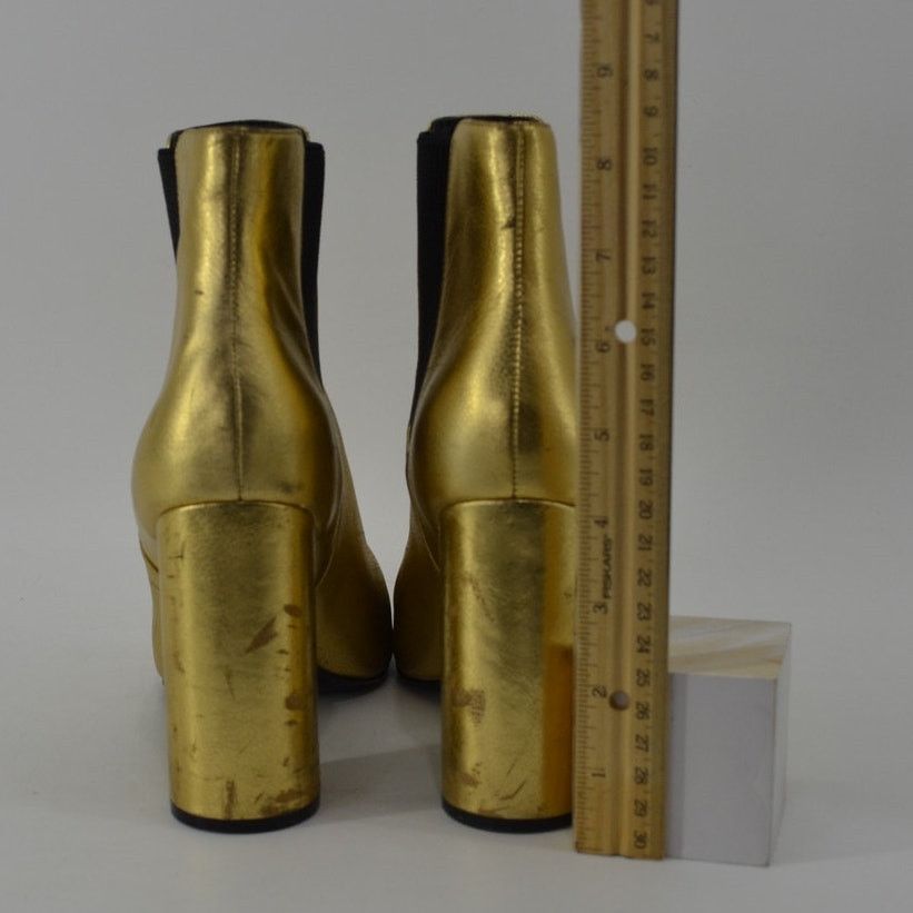 Other Marciano Pmeilana Womens Size 9 Gold Metallic Chelsea Boots Size US 9 / IT 39 - 4 Thumbnail