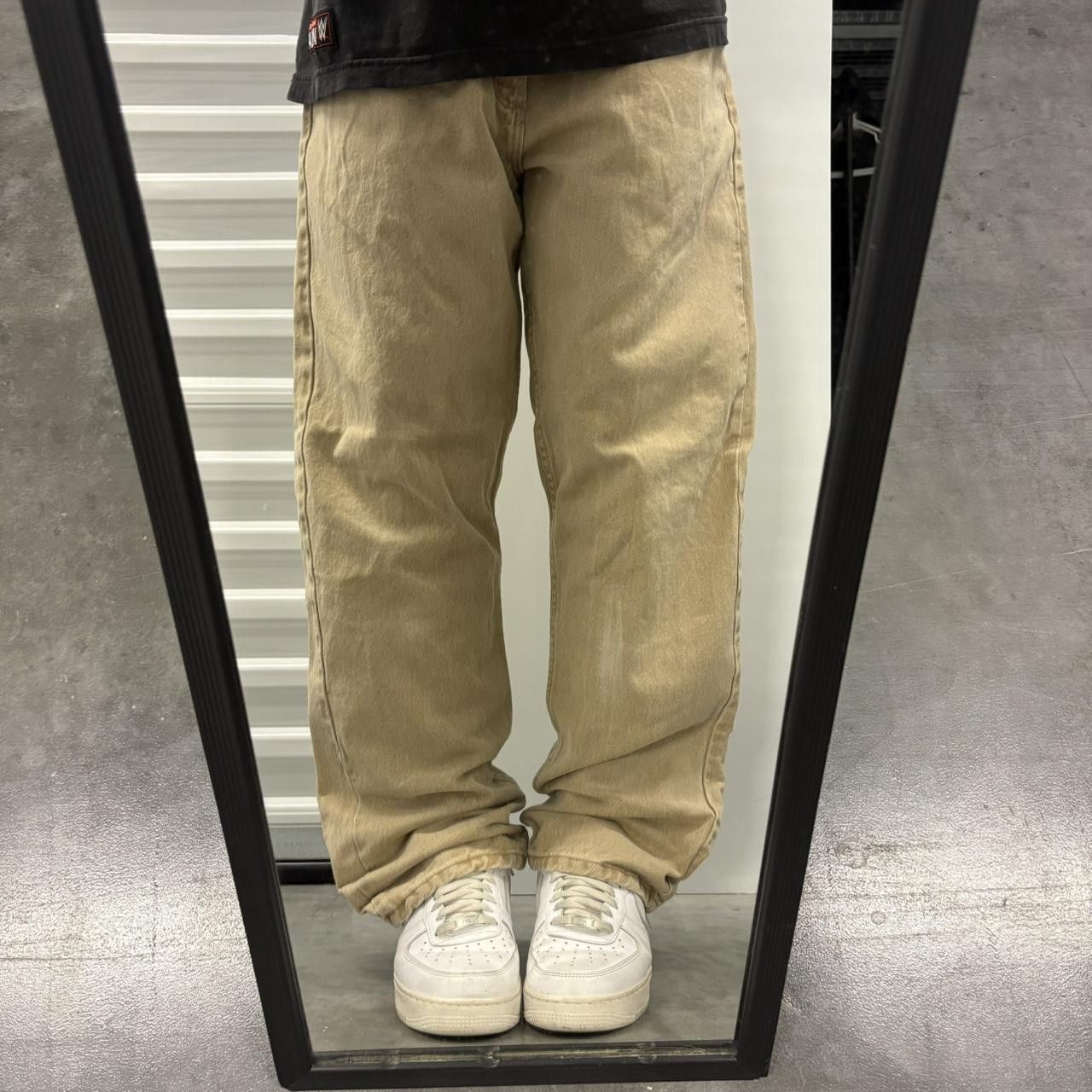 Vintage Crazy Vintage Y2K/2000s Baggy Khaki Tan Regular Fit Pants! Size US 38 / EU 54 - 1 Thumbnail