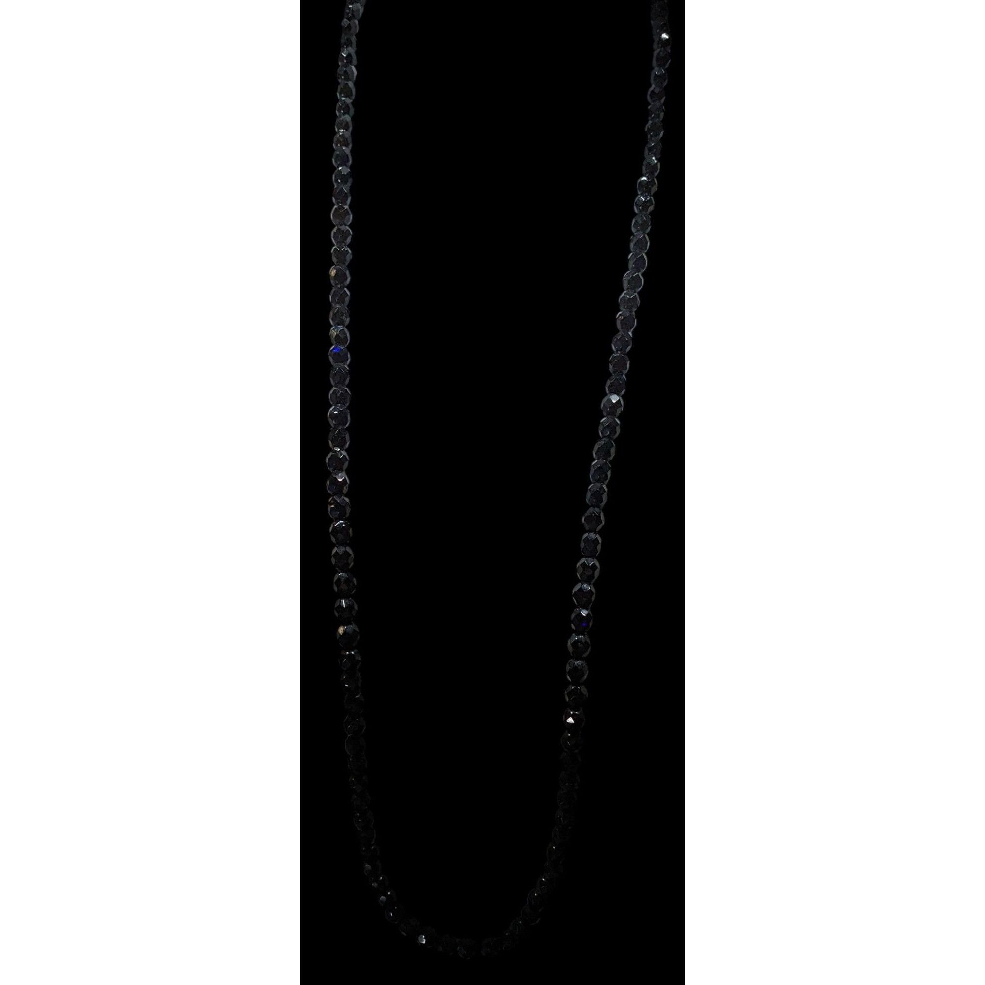 Other Corporate Goth Black Faceted Glass Beaded Necklace Size ONE SIZE - 5 Thumbnail