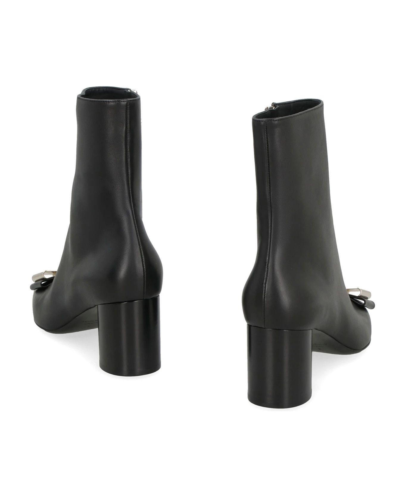 Salvatore Ferragamo o1y0326 Ankle Boots in Black Size US 6 / IT 36 - 3 Thumbnail